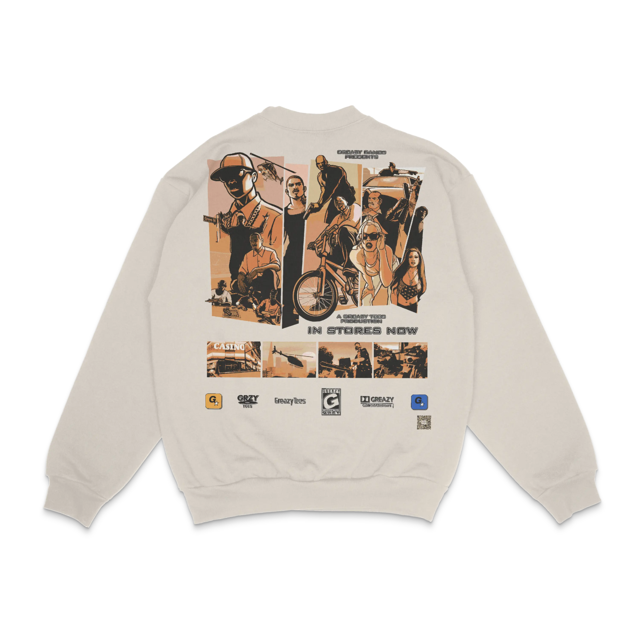 GTA San Andreas Crewneck Sweatshirt - Greazy Tees