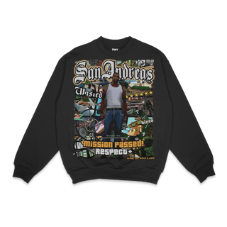 GTA San Andreas Crewneck Sweatshirt - Greazy Tees