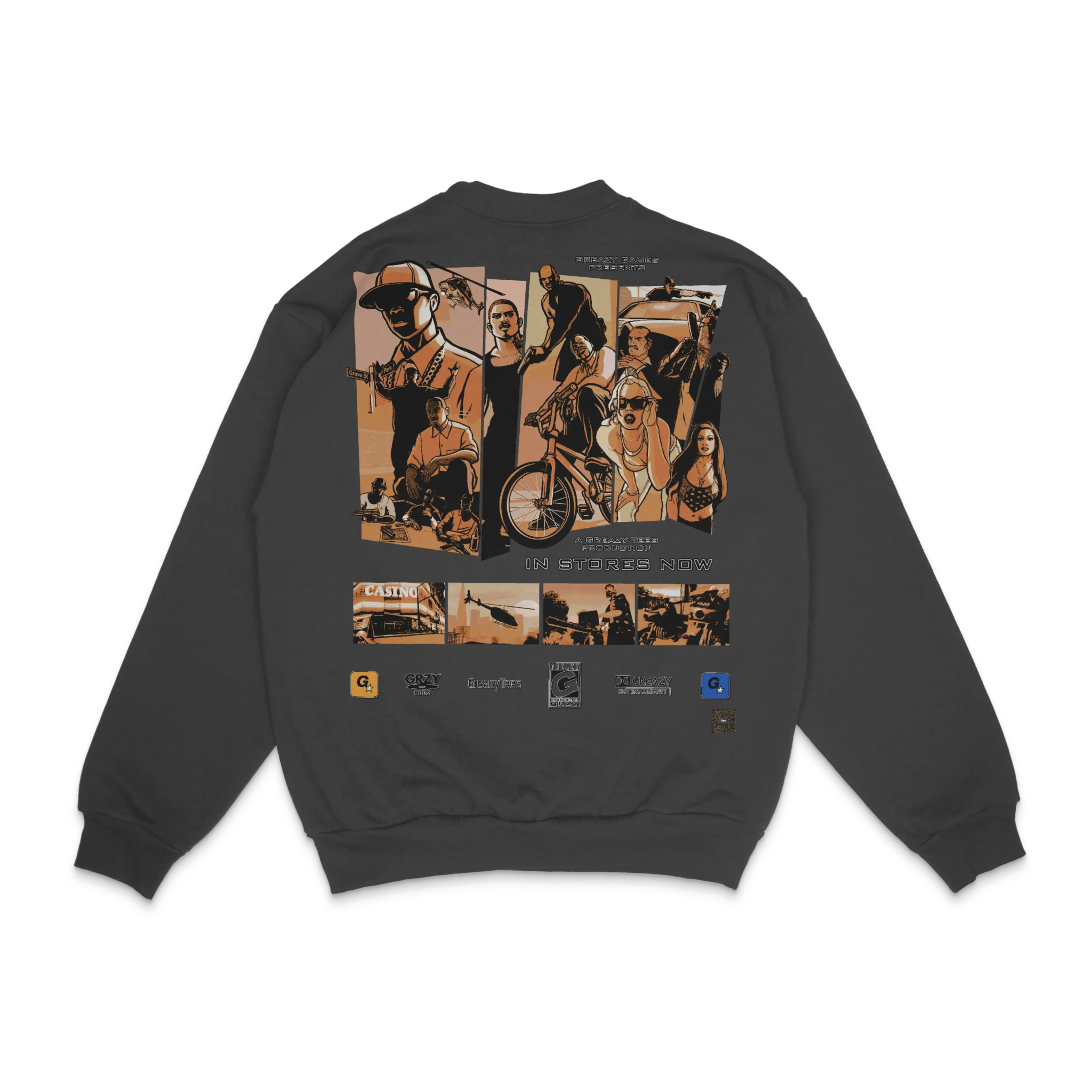 GTA San Andreas Crewneck Sweatshirt - Greazy Tees