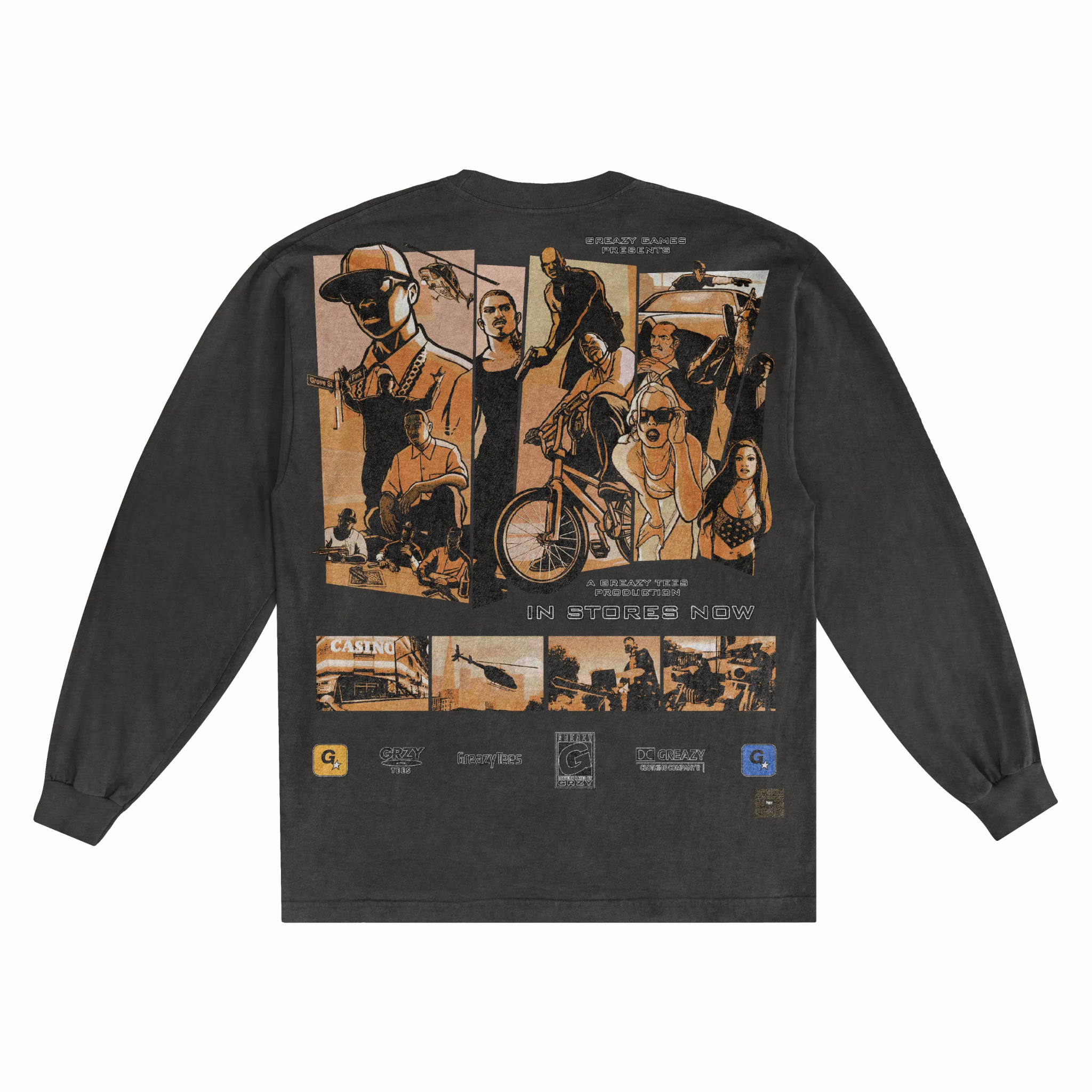 GTA San Andreas Long Sleeved Tee - Greazy Tees