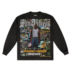 GTA San Andreas Long Sleeved Tee - Greazy Tees