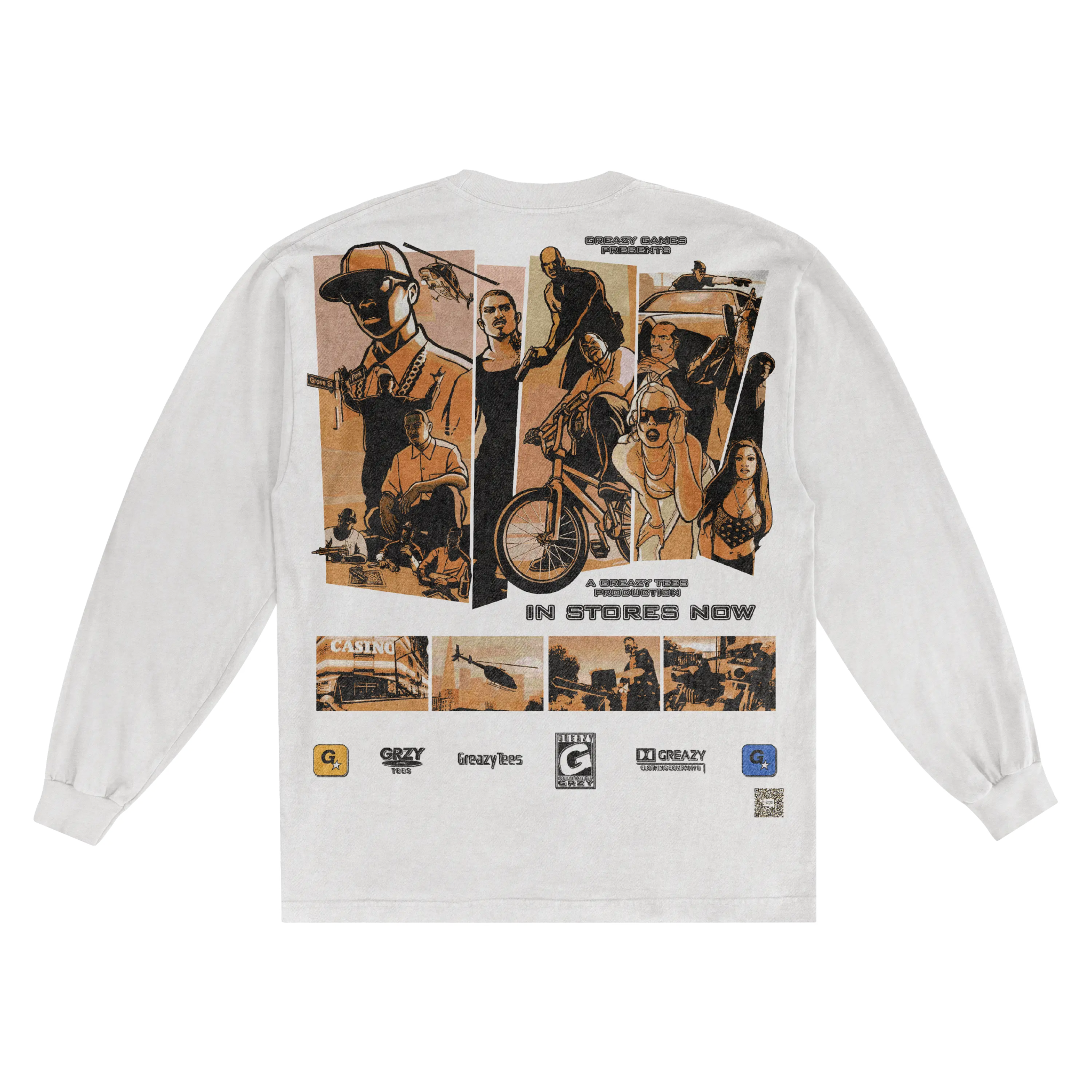 GTA San Andreas Long Sleeved Tee - Greazy Tees