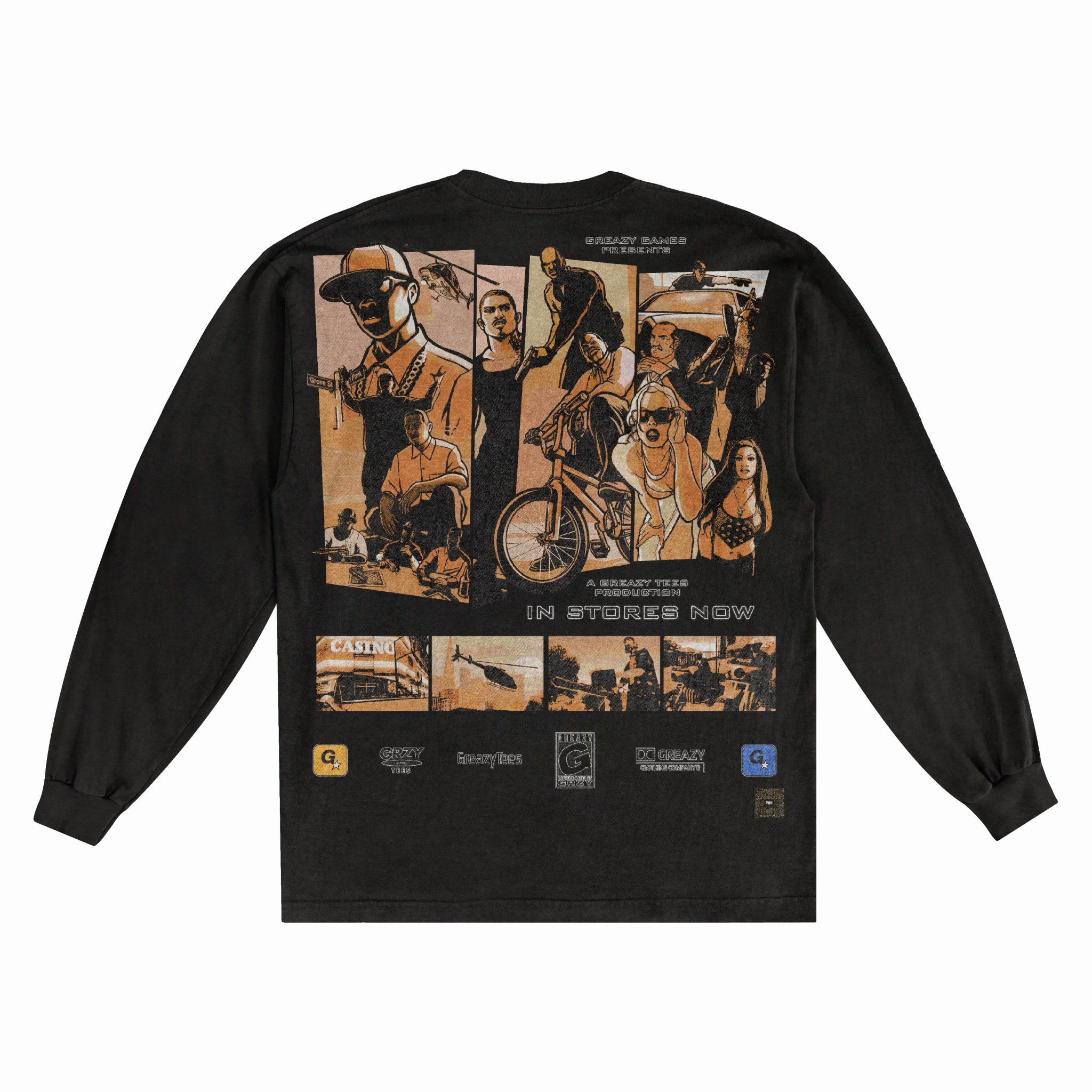 GTA San Andreas Long Sleeved Tee - Greazy Tees