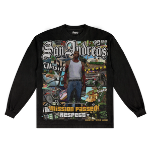 GTA San Andreas Long Sleeved Tee - Greazy Tees