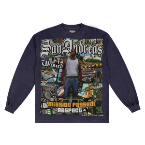 GTA San Andreas Long Sleeved Tee - Greazy Tees