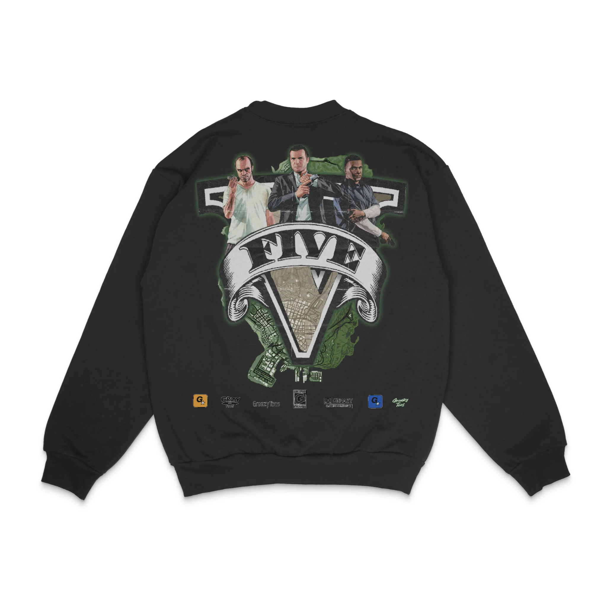 GTA V Crewneck Sweatshirt - Greazy Tees