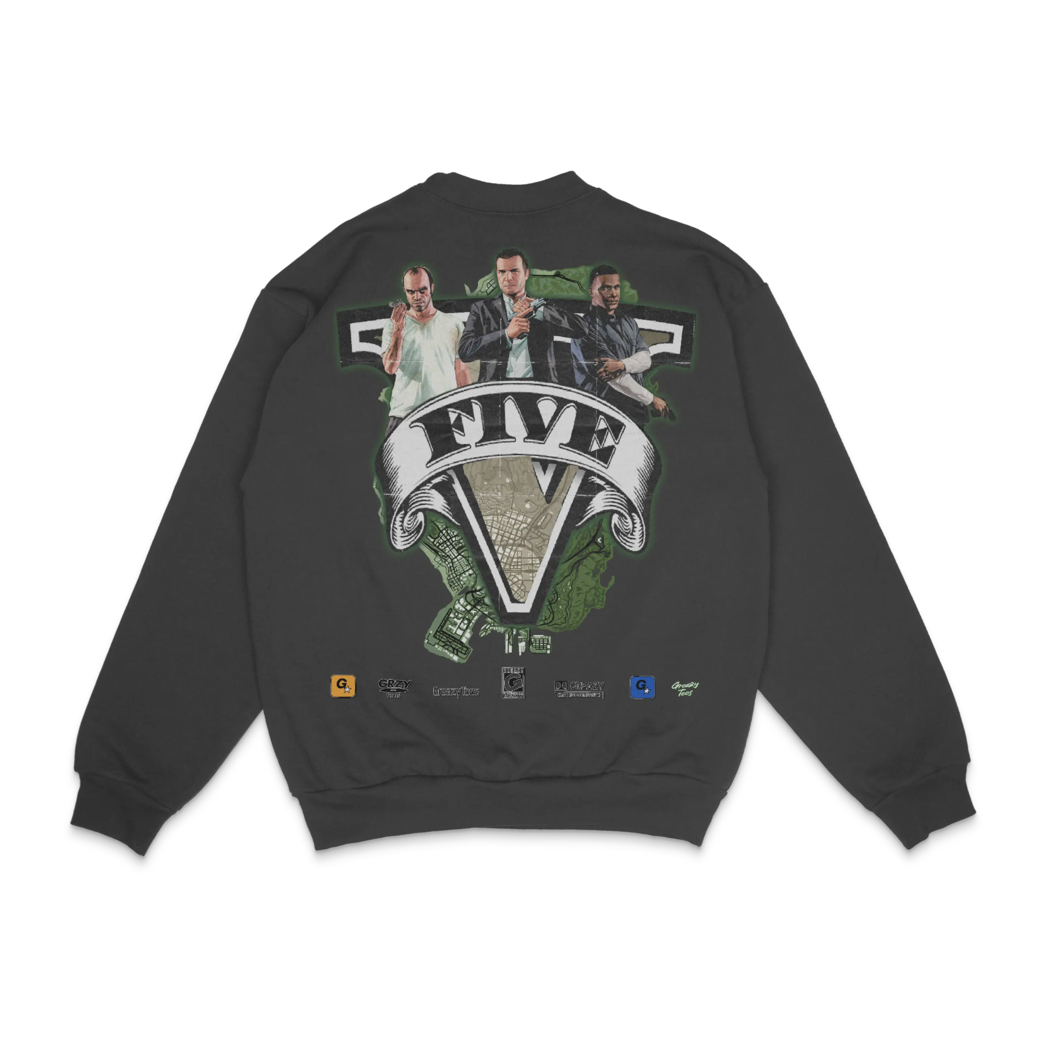 GTA V Crewneck Sweatshirt - Greazy Tees