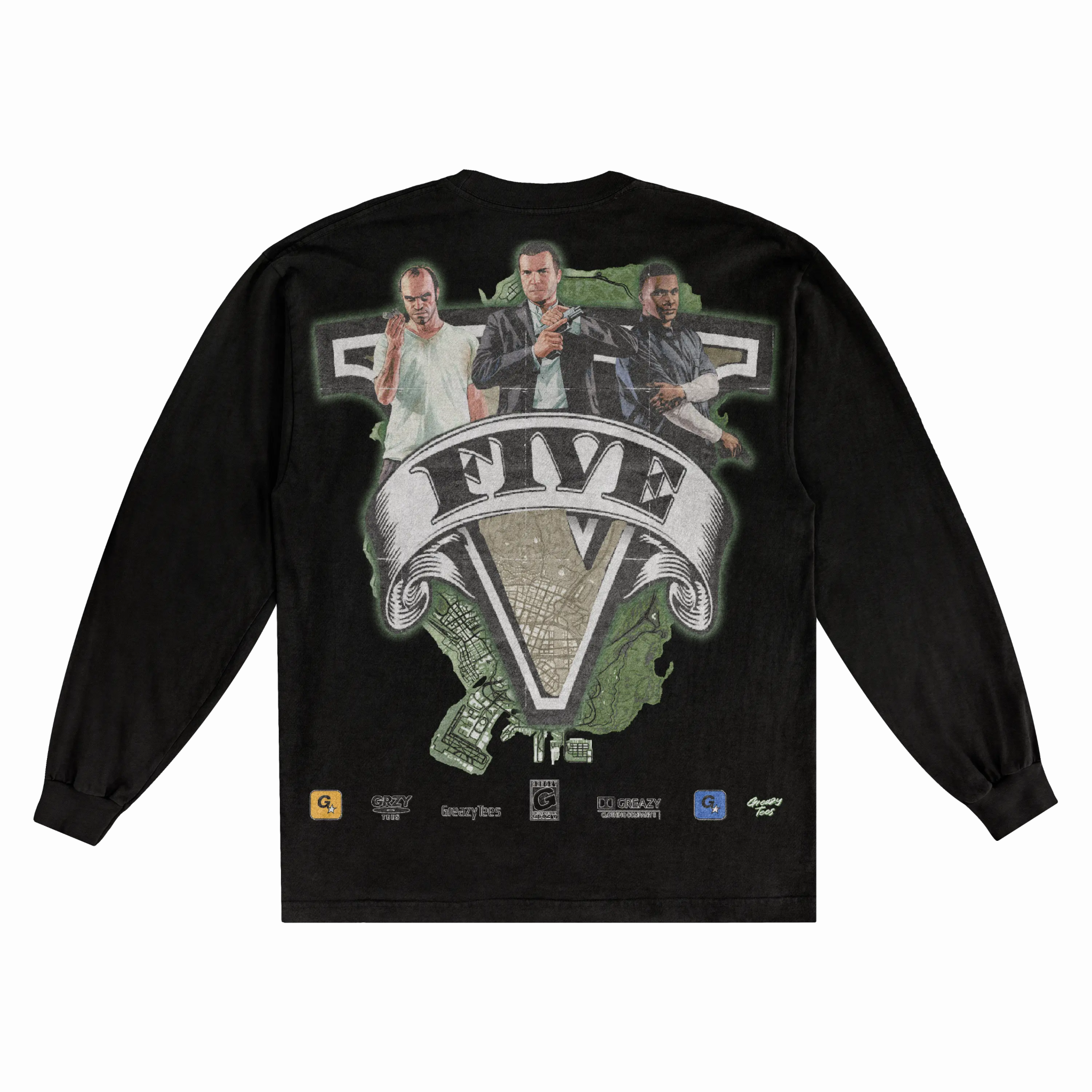 GTA V Long Sleeved Tee - Greazy Tees