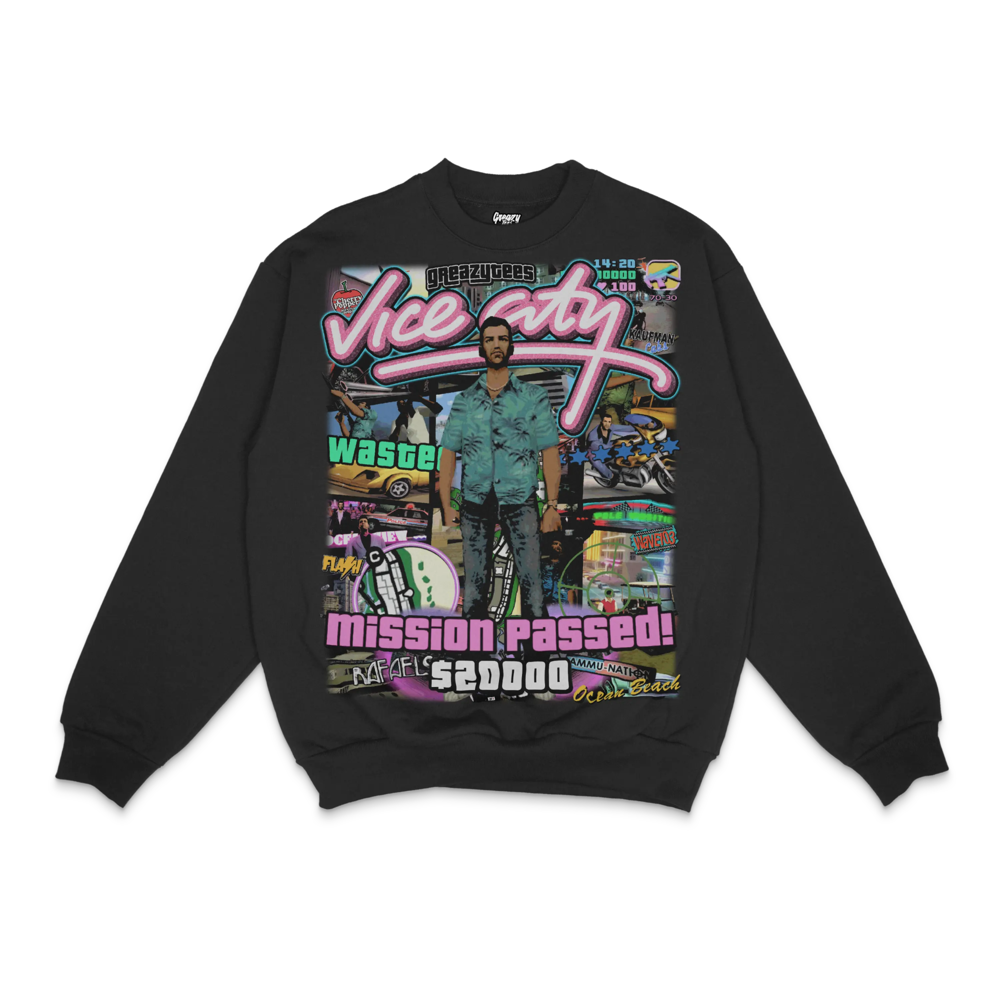 GTA Vice City Crewneck Sweatshirt - Greazy Tees