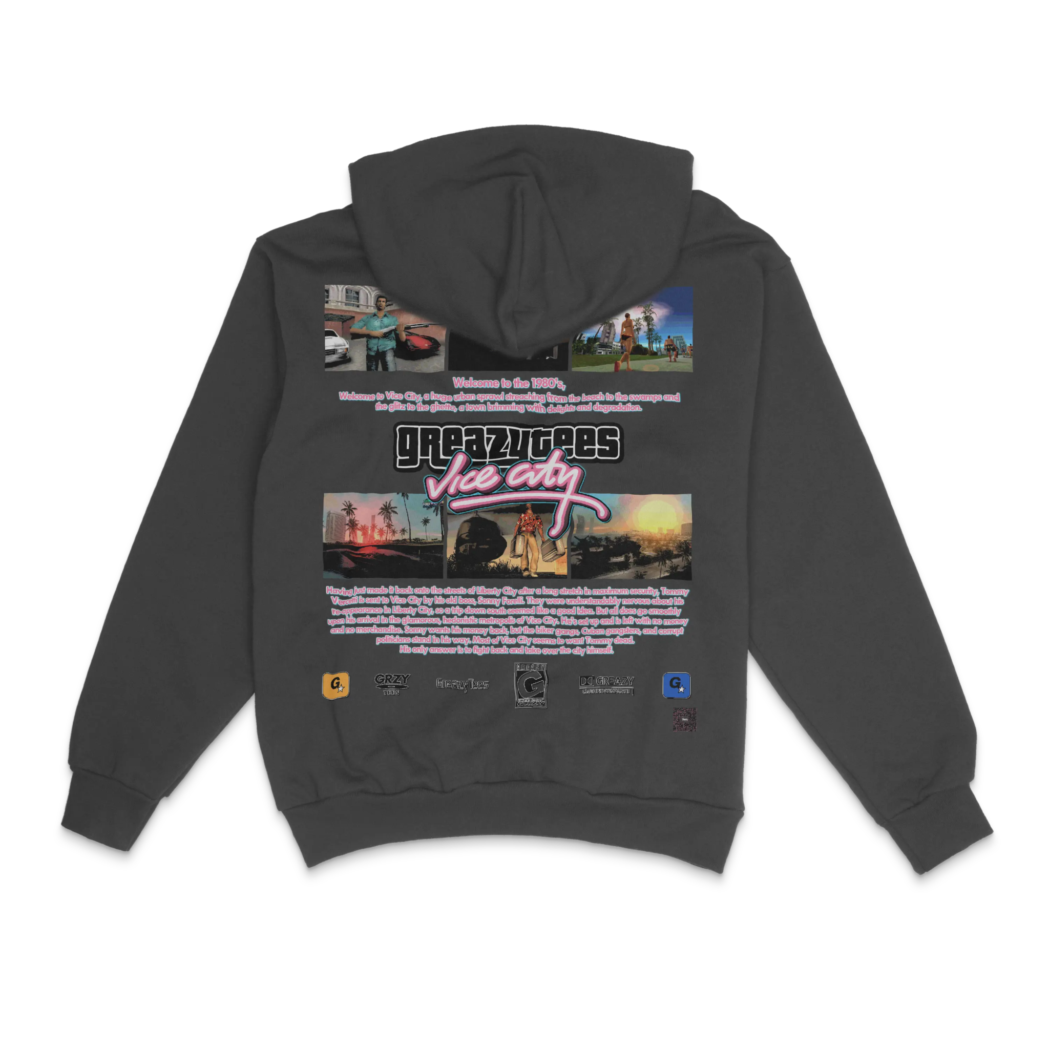 GTA Vice City Hoody - Greazy Tees