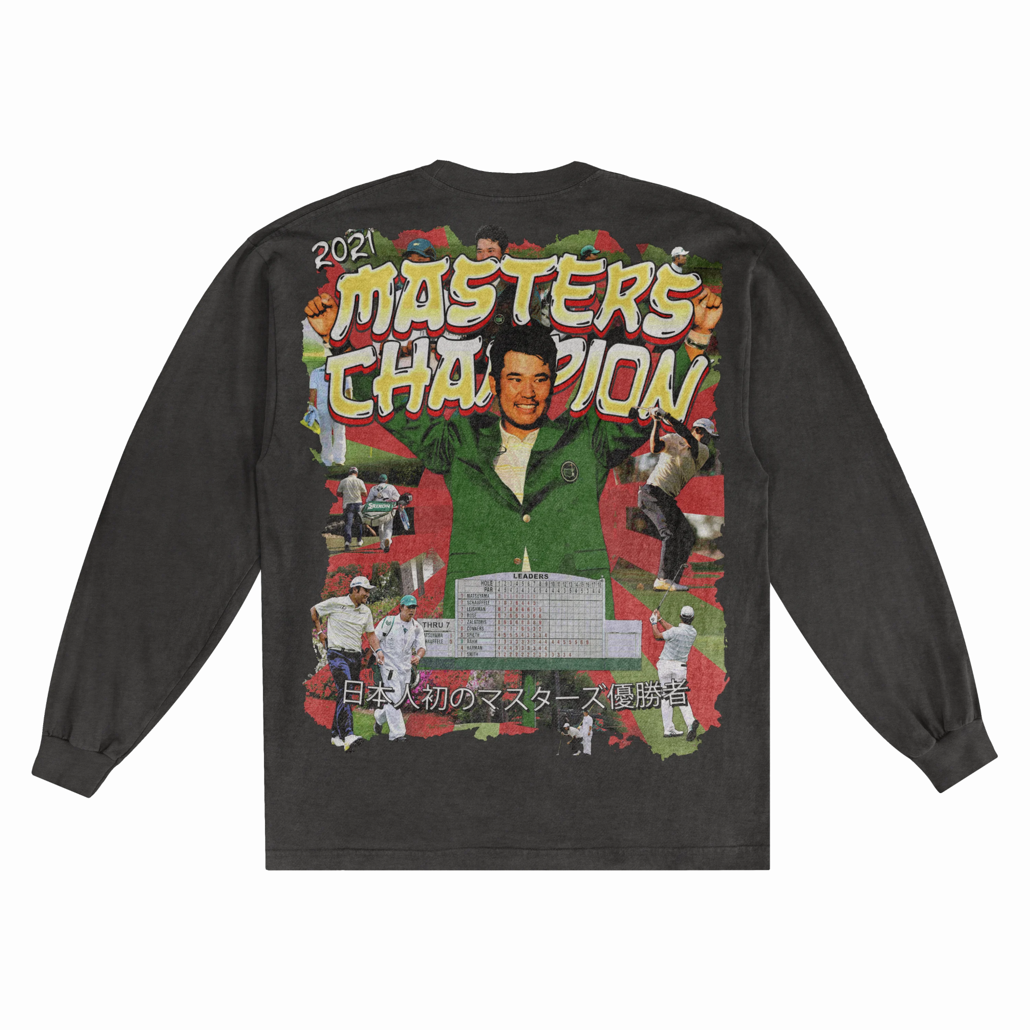 Hideki Matsuyama Long Sleeved Tee - Greazy Tees