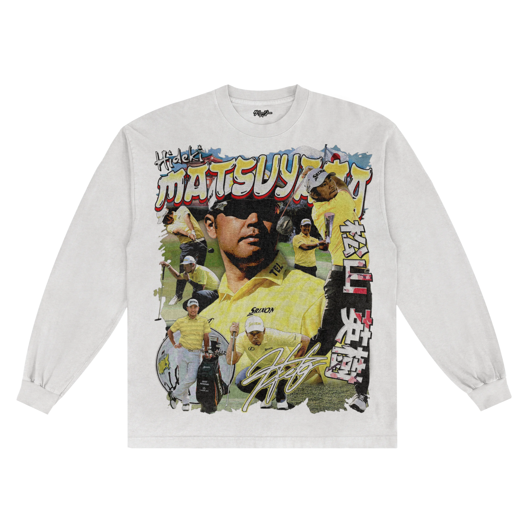 Hideki Matsuyama Long Sleeved Tee - Greazy Tees