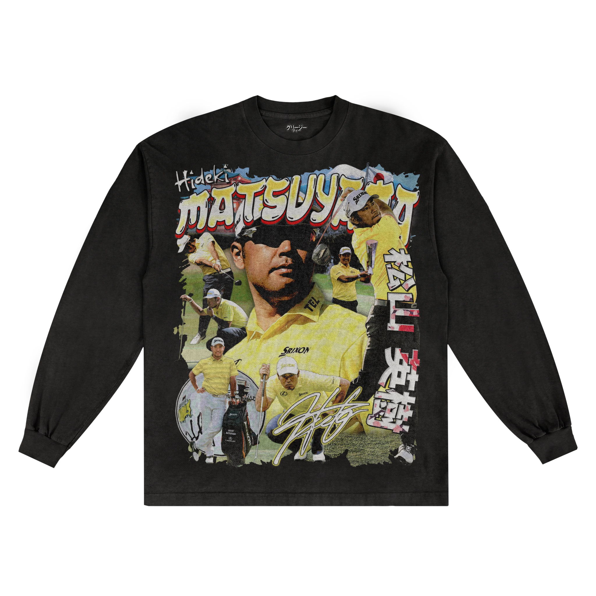 Hideki Matsuyama Long Sleeved Tee - Greazy Tees