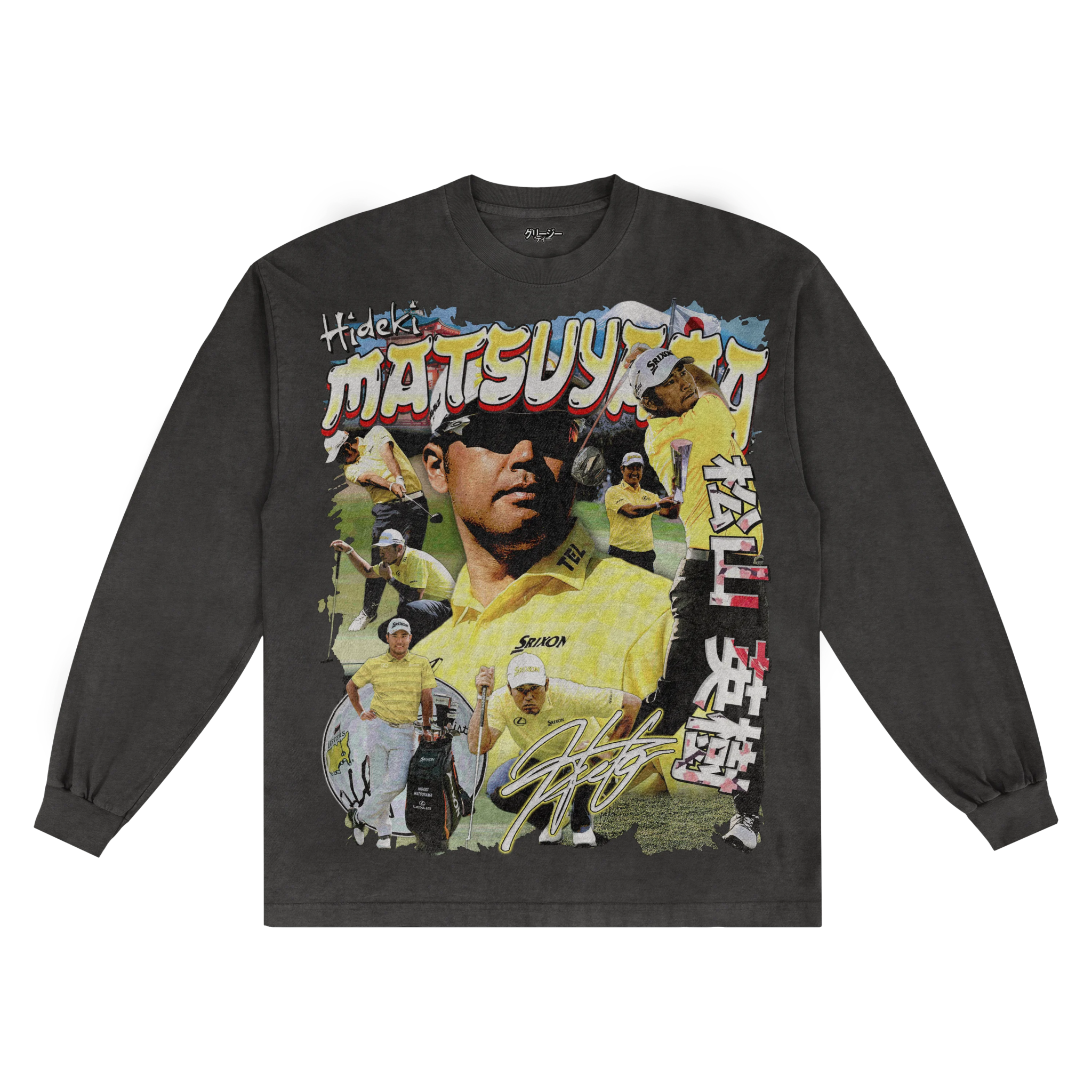 Hideki Matsuyama Long Sleeved Tee - Greazy Tees