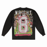 Ian Wright Arsenal FC Long Sleeved Tee - Greazy Tees