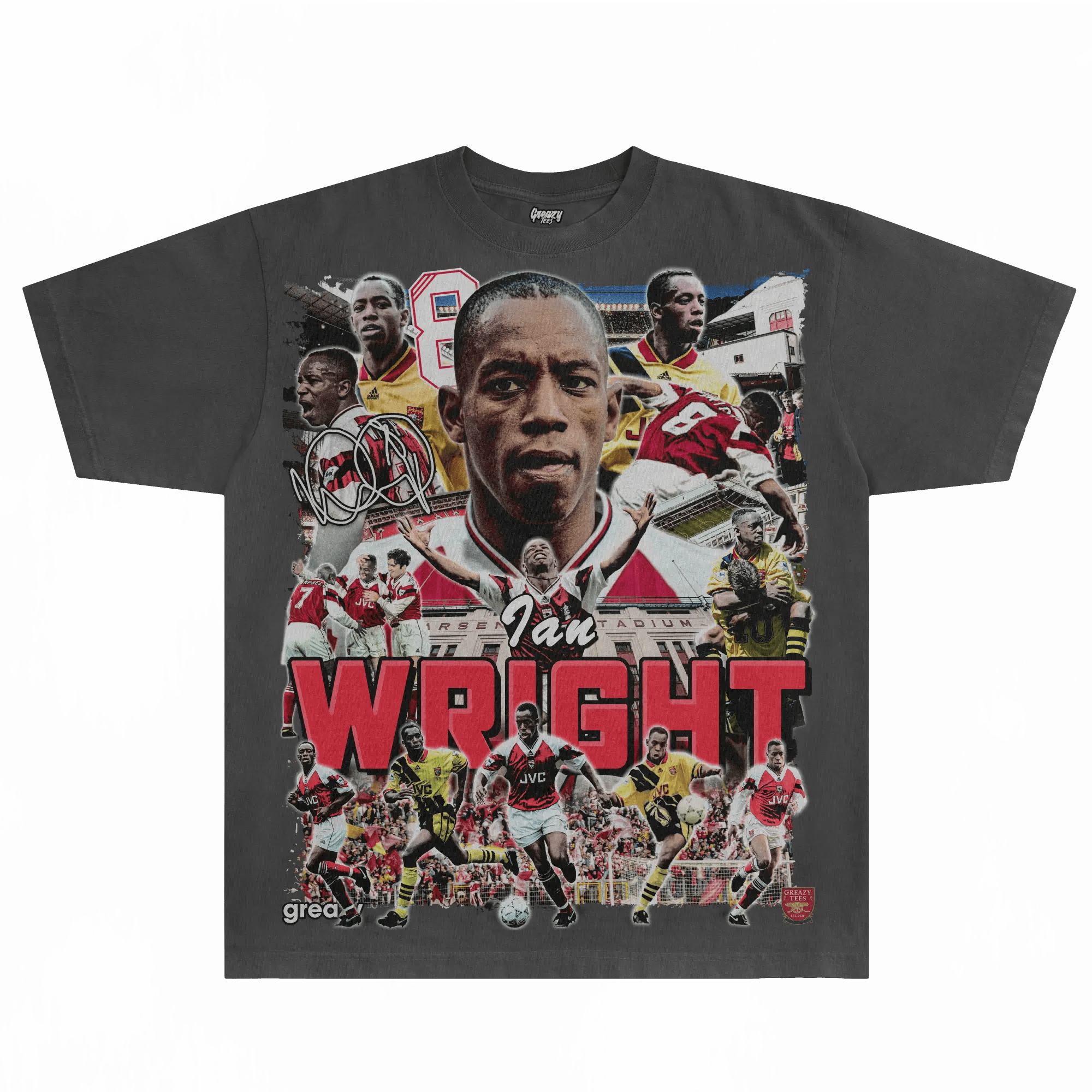 Ian Wright Arsenal FC Tee - Greazy Tees