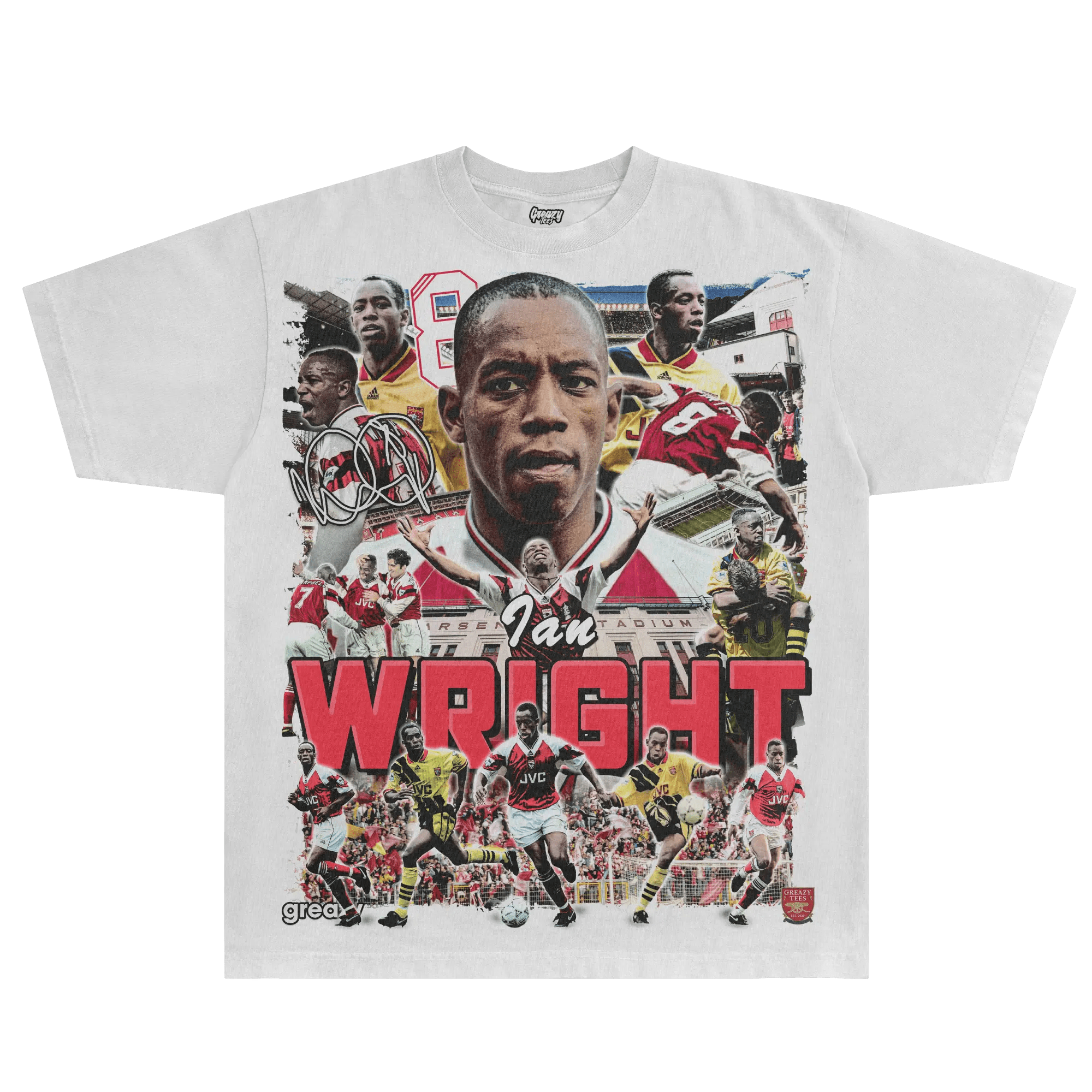 Ian Wright Arsenal FC Tee - Greazy Tees