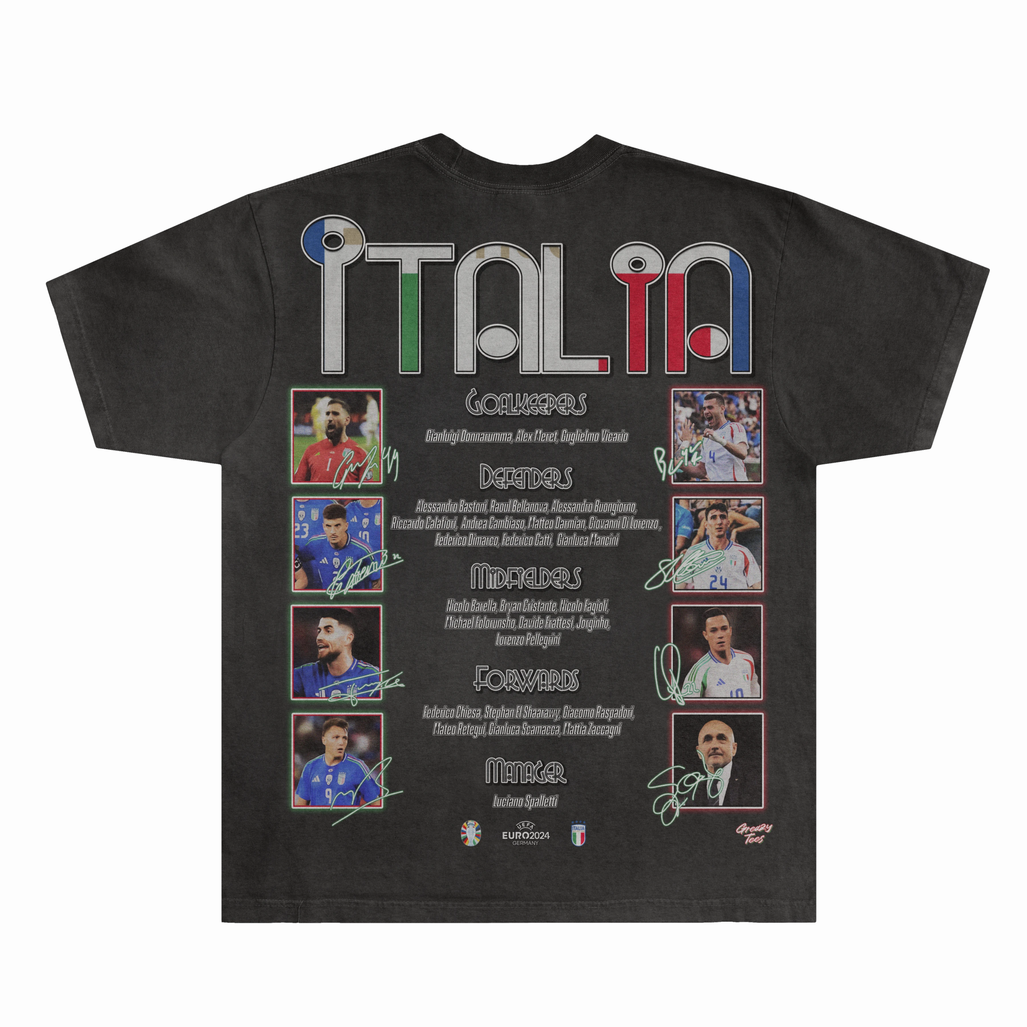 Italia Euro '24 Tee - Greazy Tees