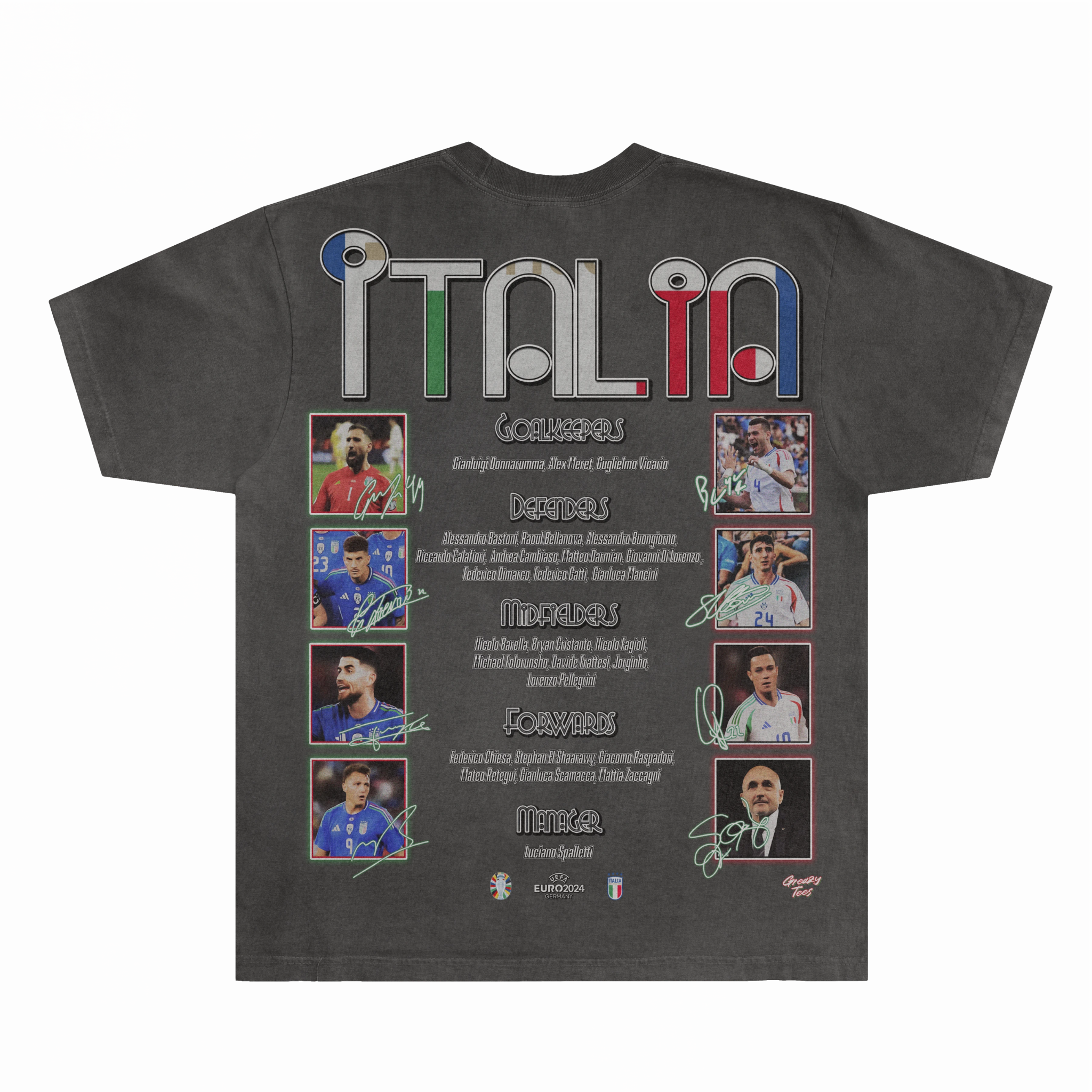 Italia Euro '24 Tee - Greazy Tees