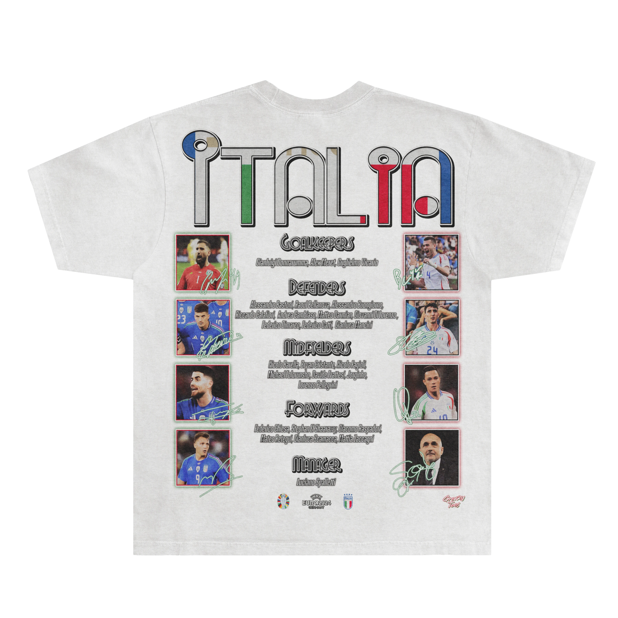 Italia Euro '24 Tee - Greazy Tees