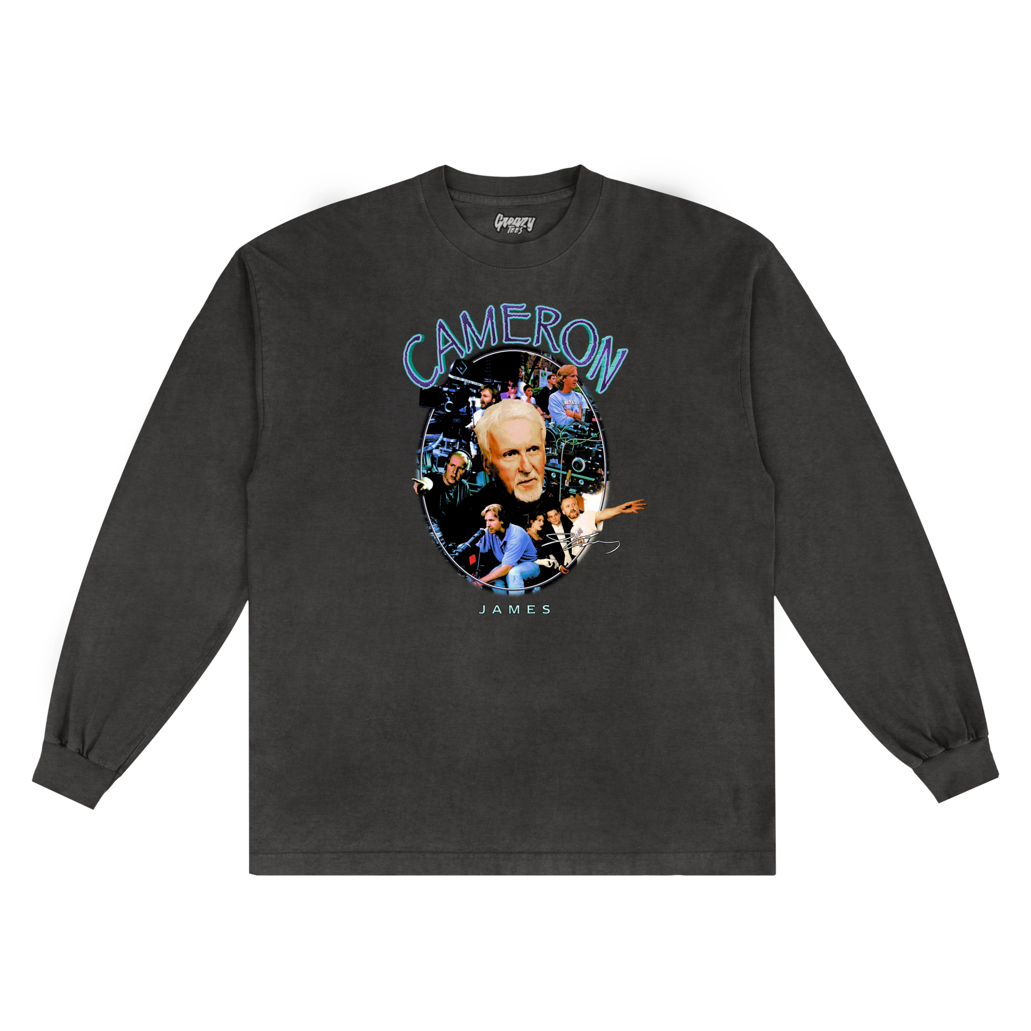 James Cameron Long Sleeved Tee - Greazy Tees