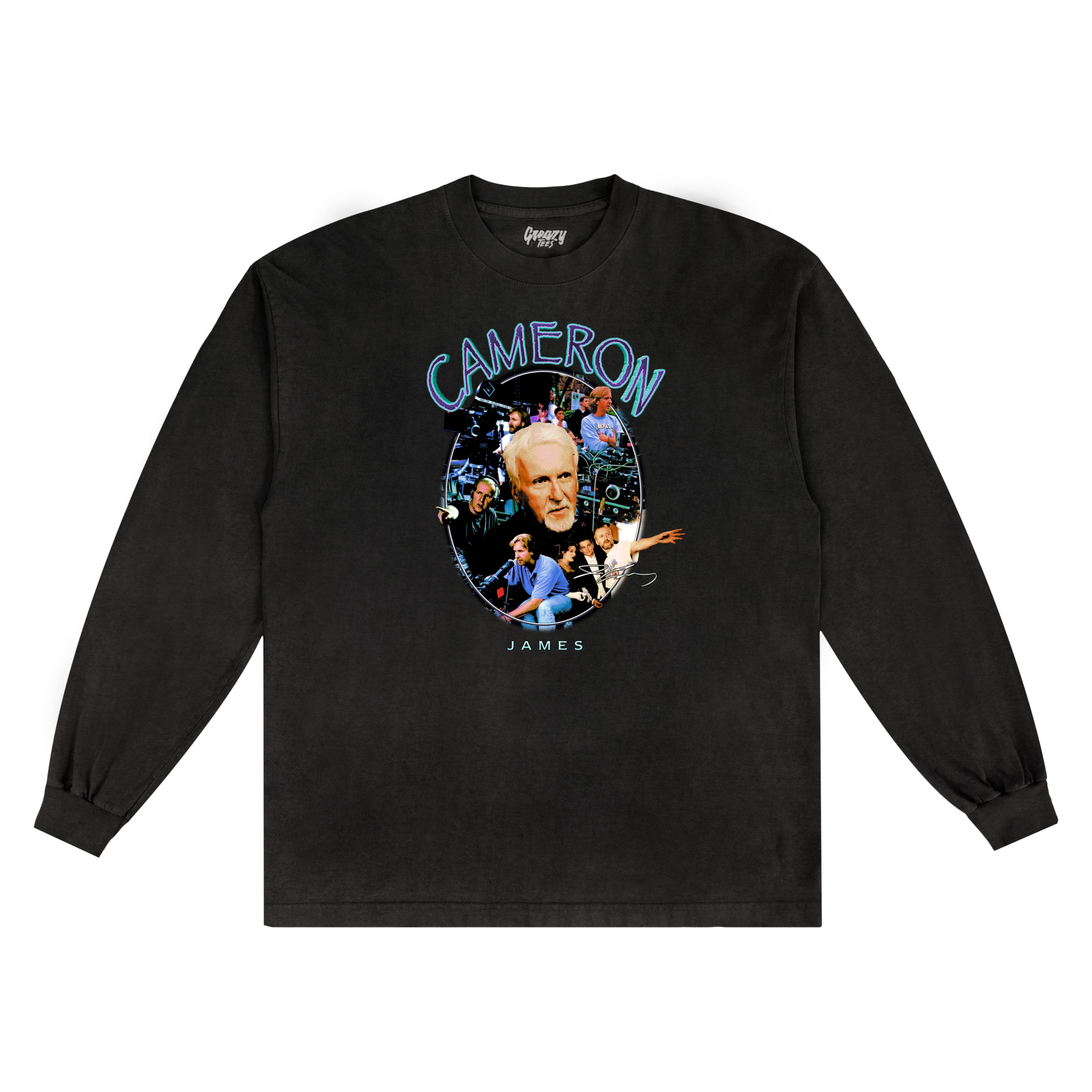 James Cameron Long Sleeved Tee - Greazy Tees
