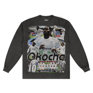 Jay - Jay Okocha Barclaysman Long Sleeved Tee - Greazy Tees