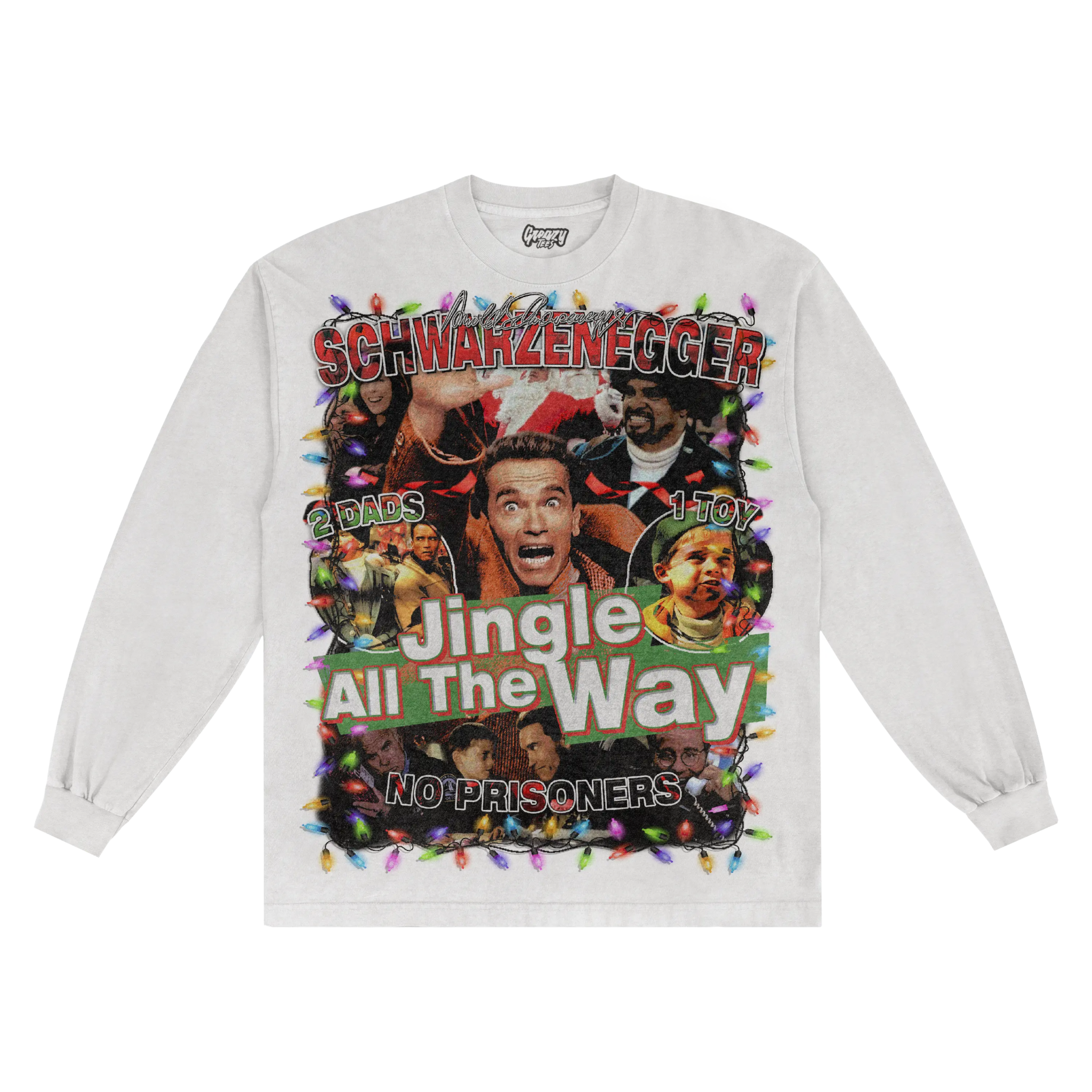 Jingle All The Way Christmas Long Sleeved Tee - Greazy Tees