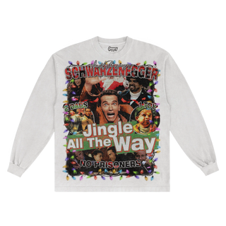 Jingle All The Way Christmas Long Sleeved Tee - Greazy Tees