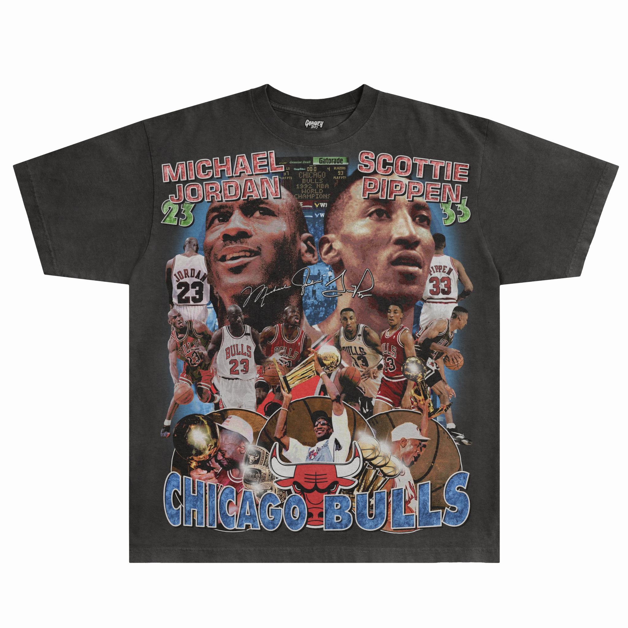 Jordan & Pippen '91 - 93 Classic Tee - Greazy Tees