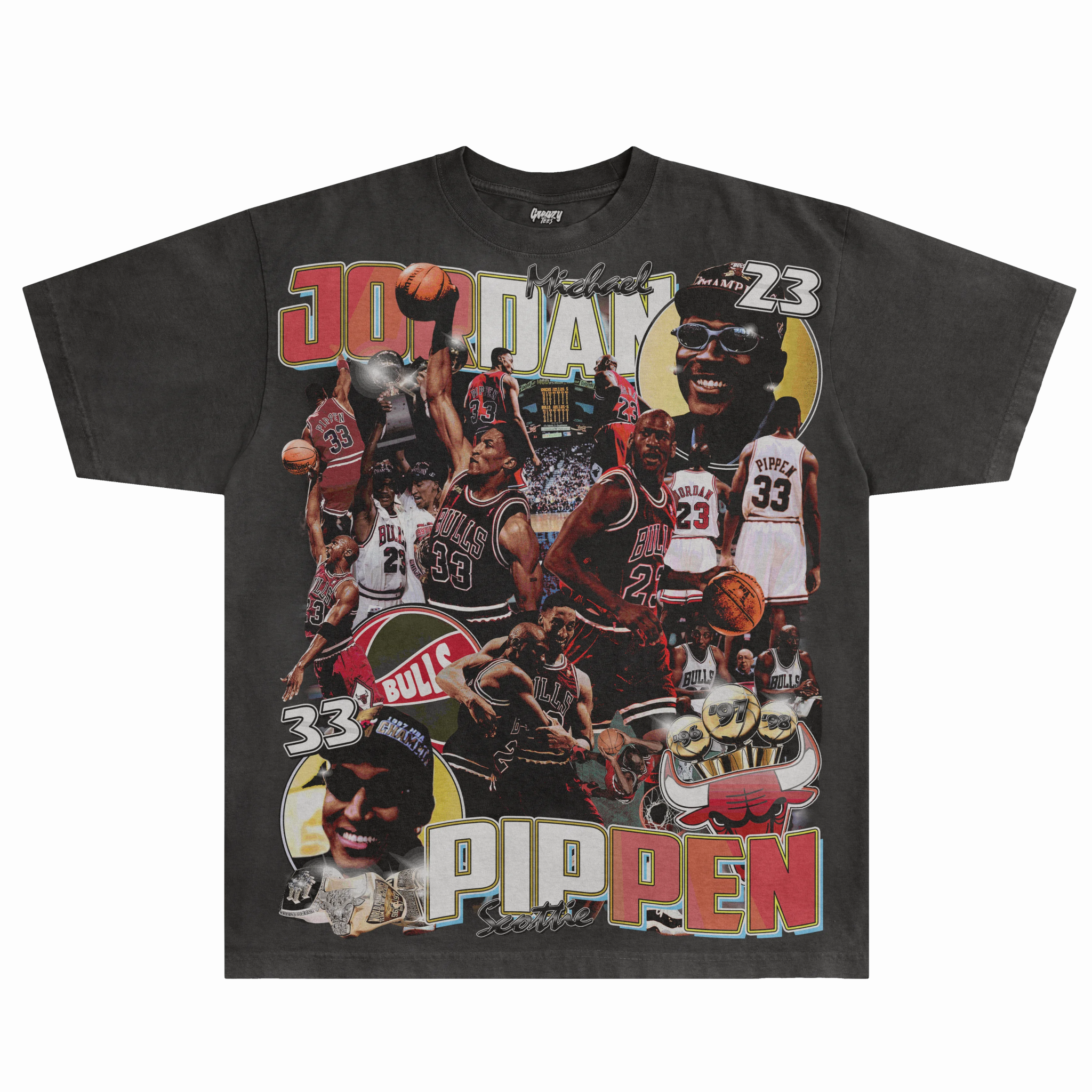 Jordan & Pippen '96 - 98 Classic Tee - Greazy Tees