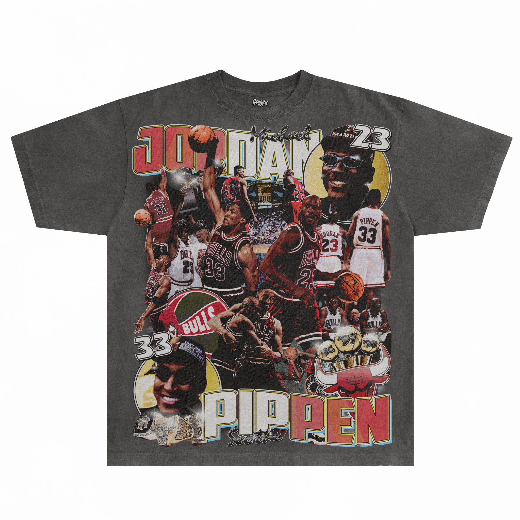 Jordan & Pippen '96 - 98 Classic Tee - Greazy Tees