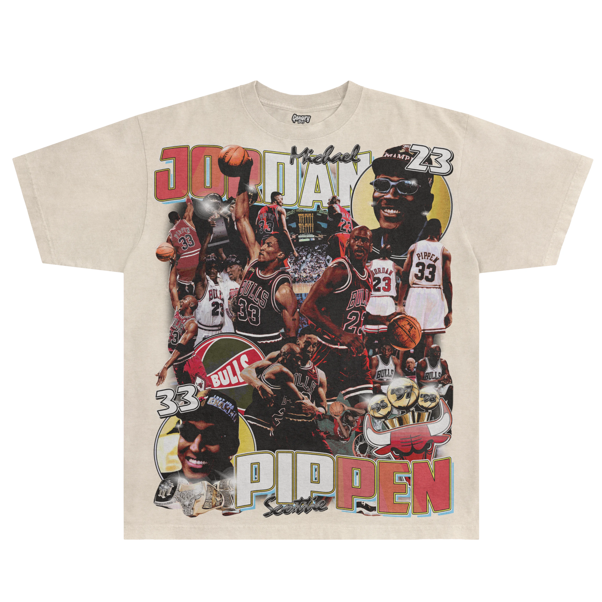 Jordan & Pippen '96 - 98 Classic Tee - Greazy Tees