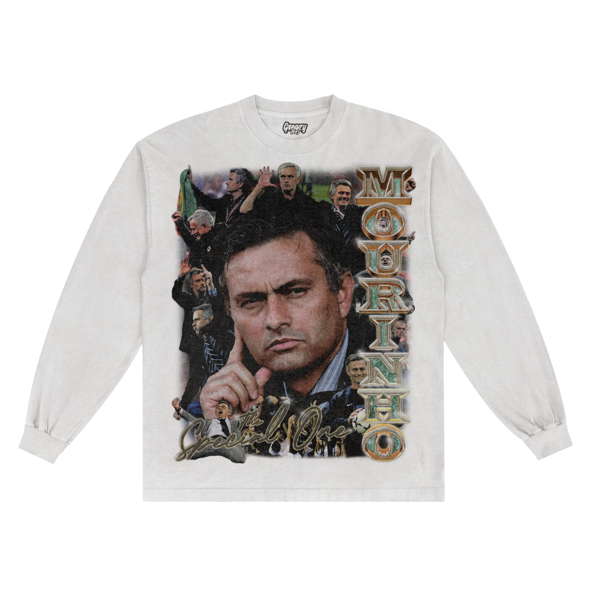 Josè Mourinho Long Sleeved Tee - Greazy Tees