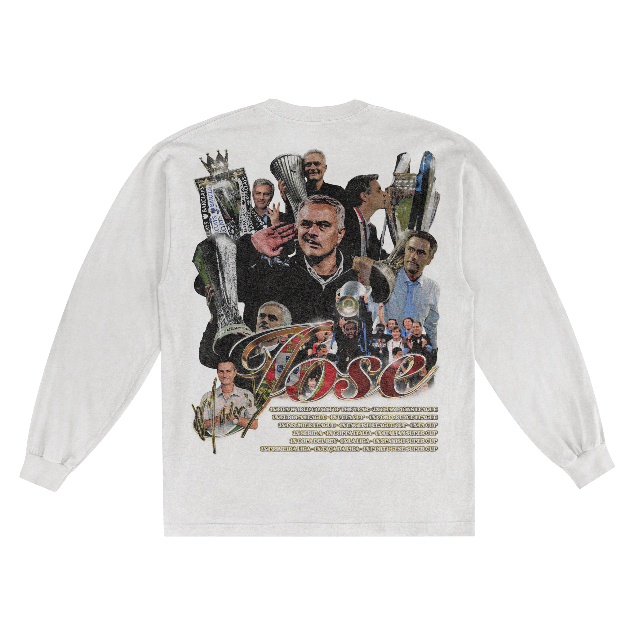 Josè Mourinho Long Sleeved Tee - Greazy Tees