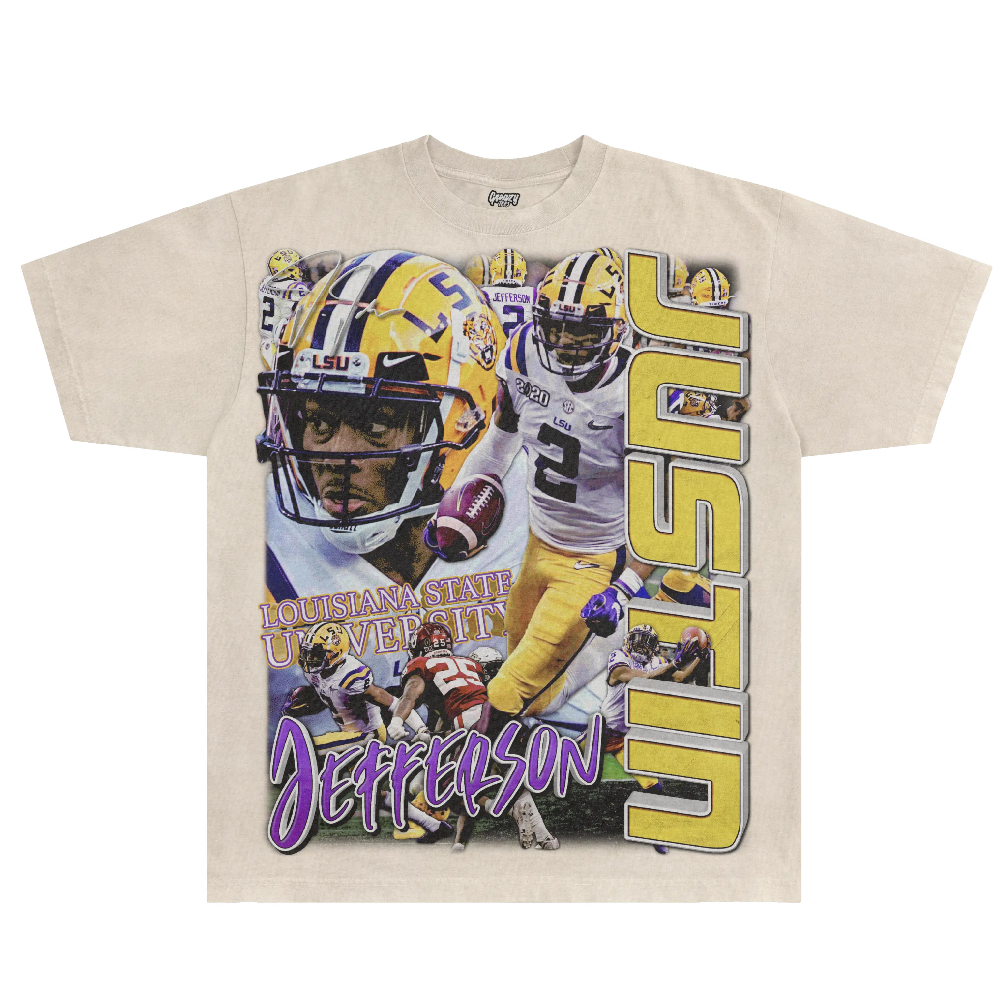 Justin Jefferson LSU Tee - Greazy Tees