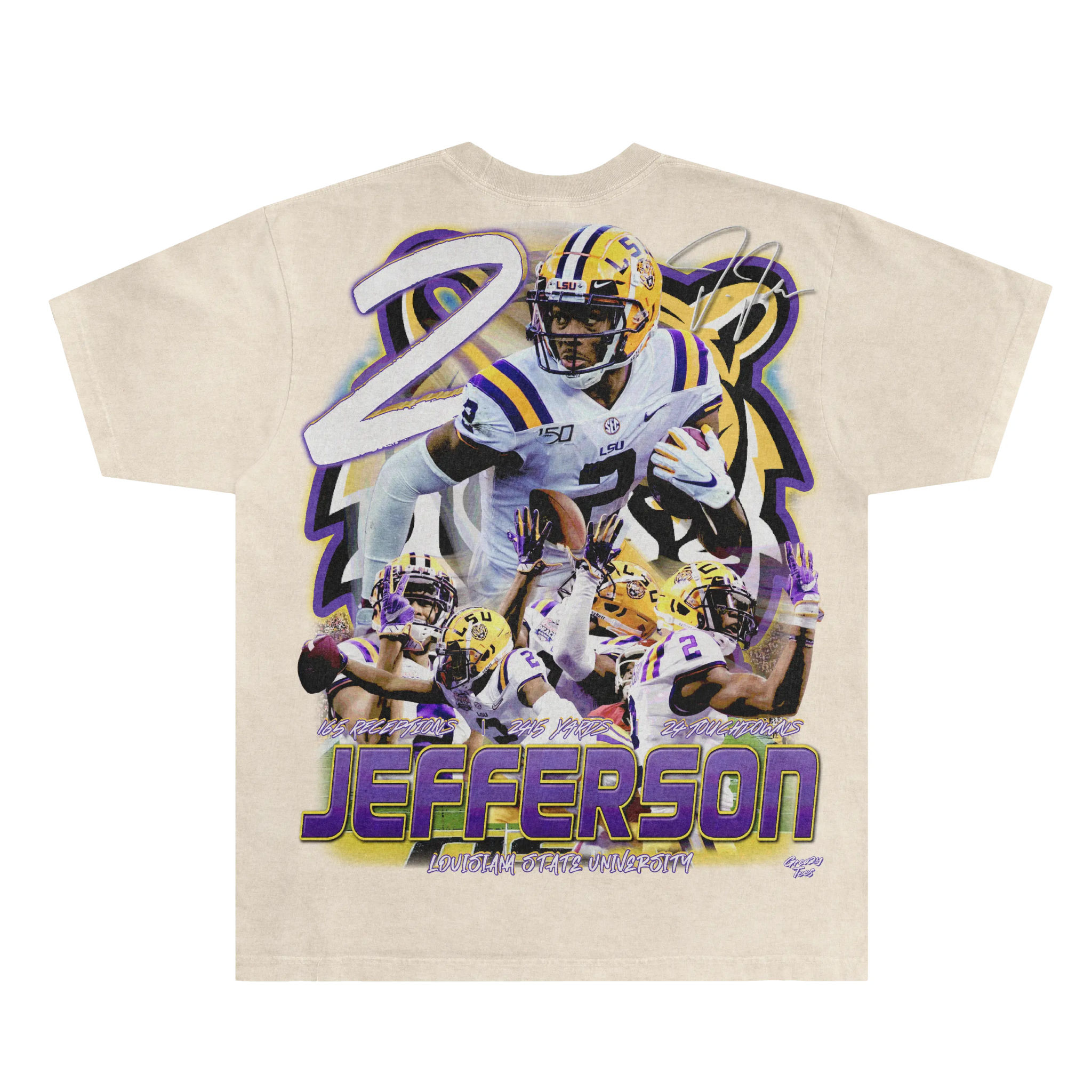 Justin Jefferson LSU Tee - Greazy Tees