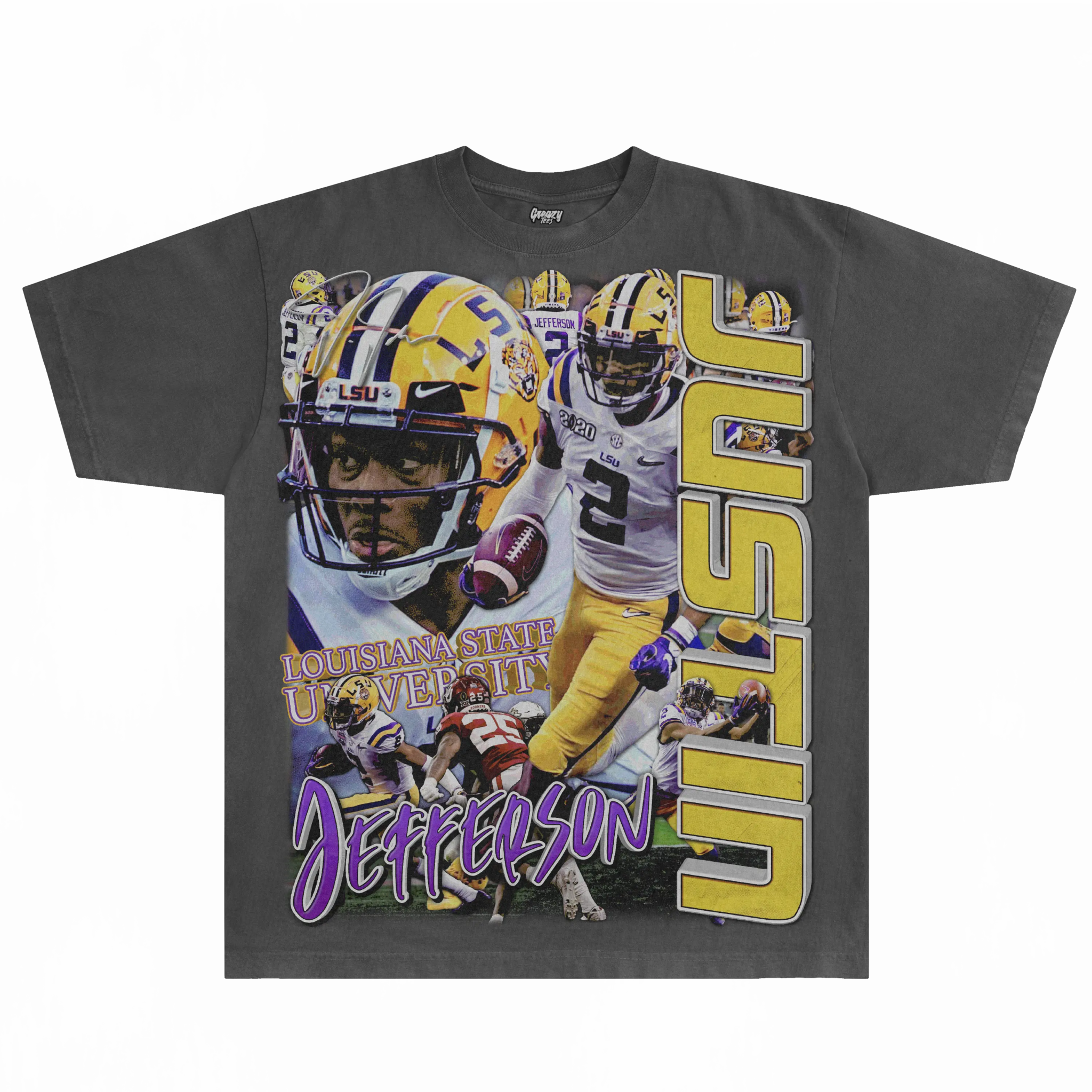 Justin Jefferson LSU Tee - Greazy Tees