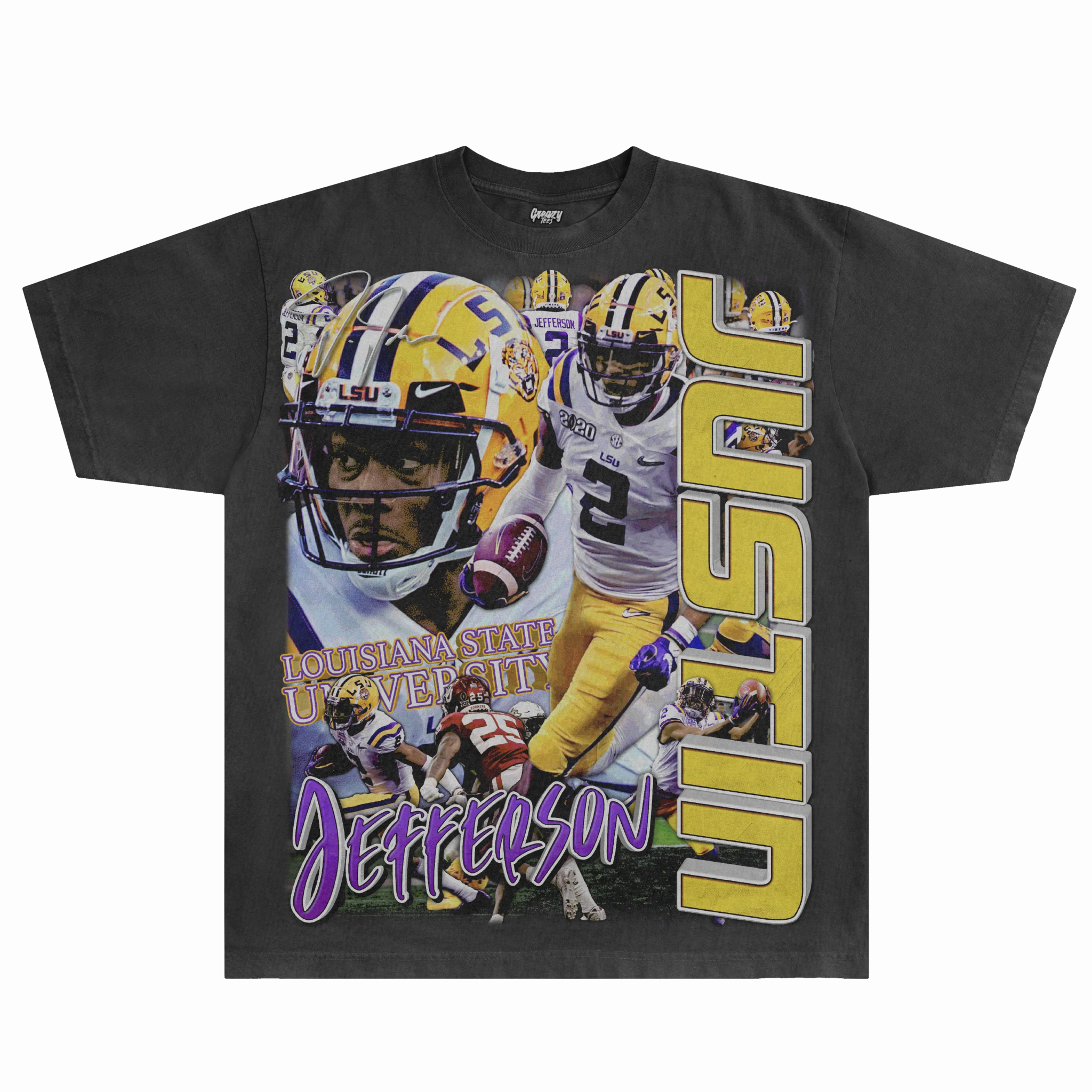 Justin Jefferson LSU Tee - Greazy Tees