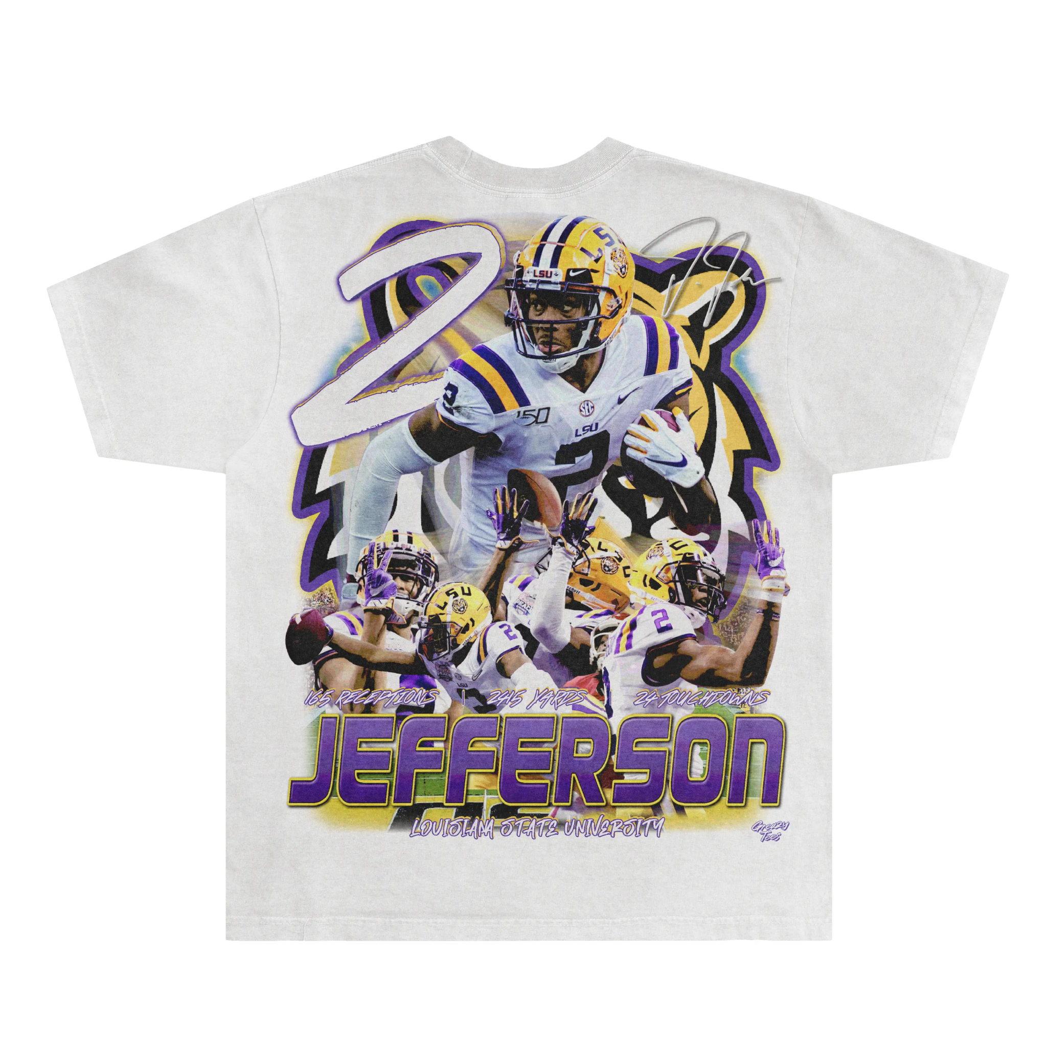 Justin Jefferson LSU Tee - Greazy Tees