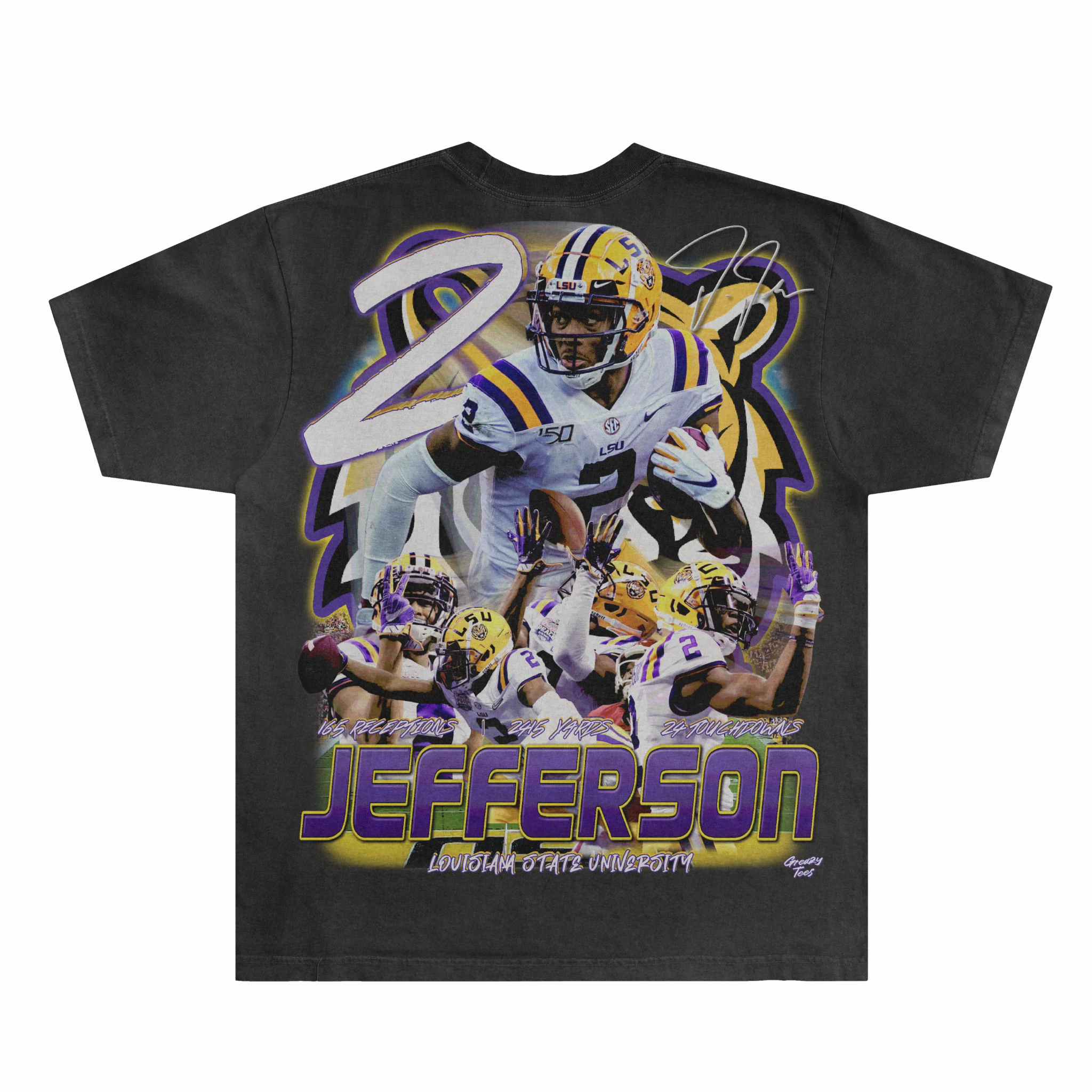 Justin Jefferson LSU Tee - Greazy Tees