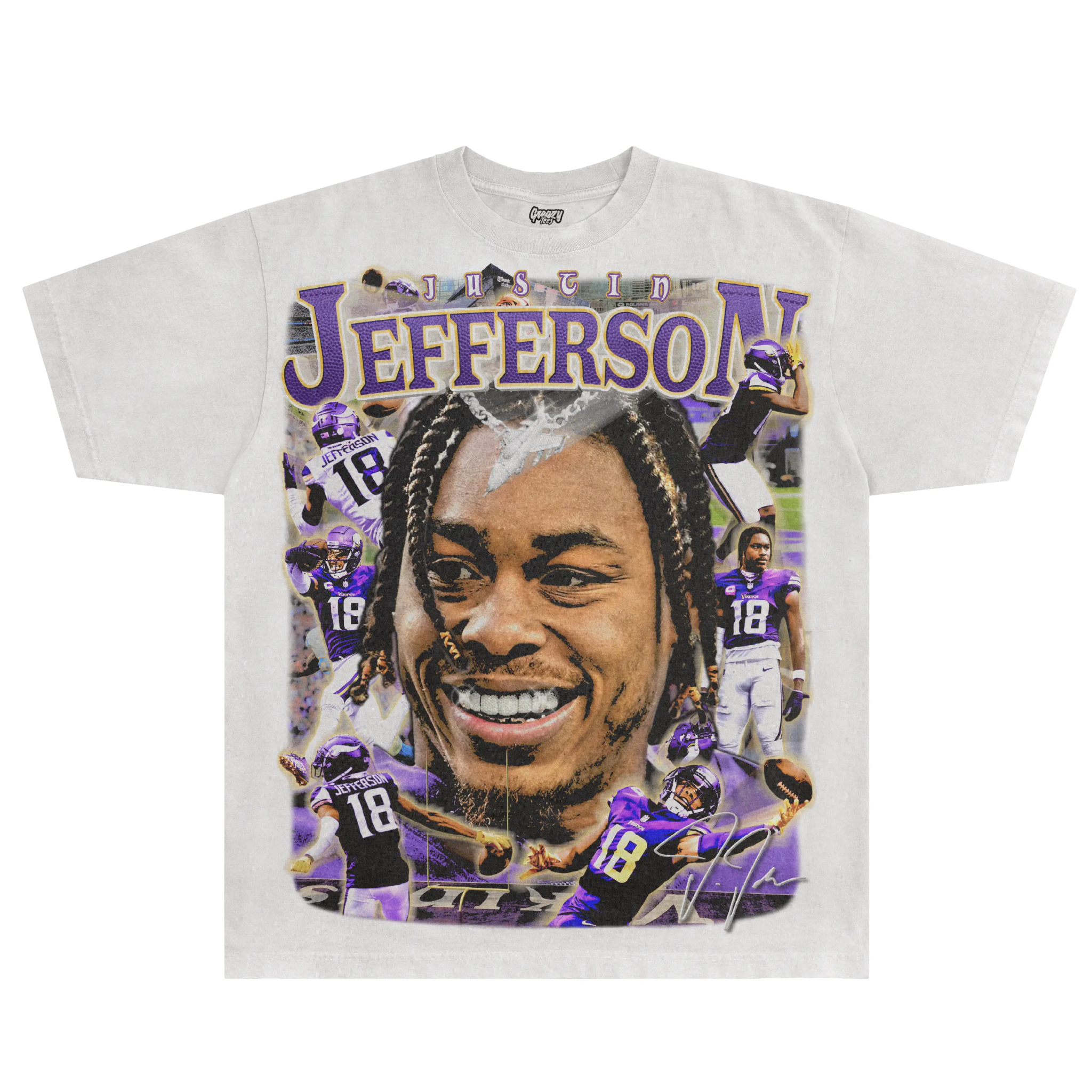 Justin Jefferson Vikings Tee - Greazy Tees