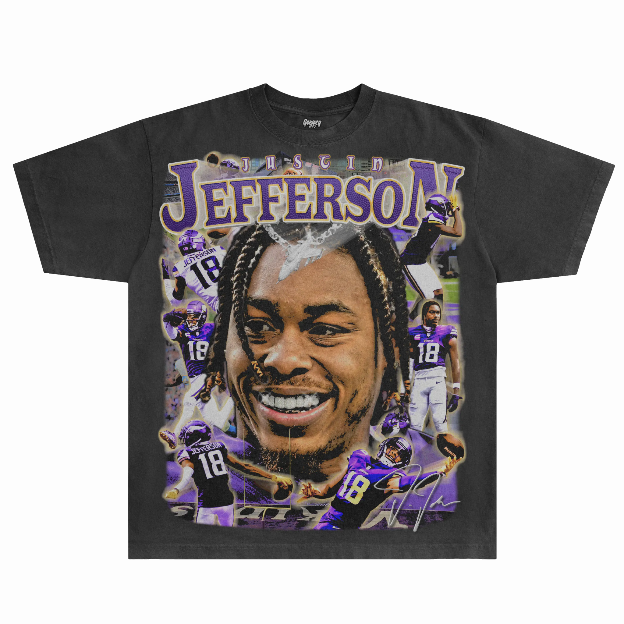 Justin Jefferson Vikings Tee - Greazy Tees