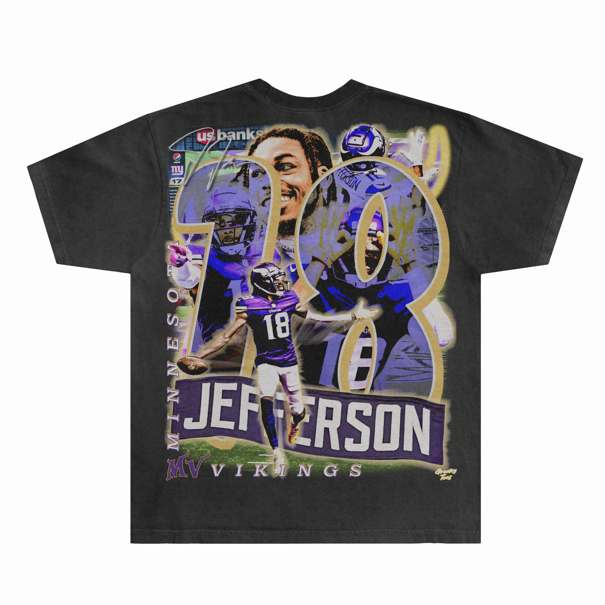 Justin Jefferson Vikings Tee - Greazy Tees