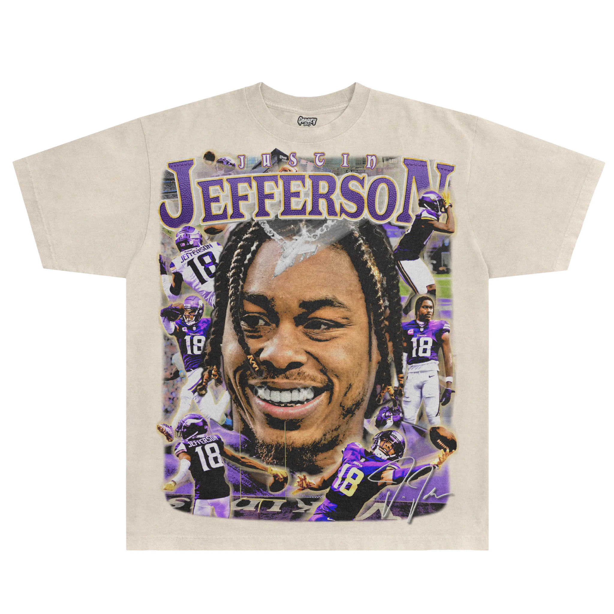 Justin Jefferson Vikings Tee - Greazy Tees