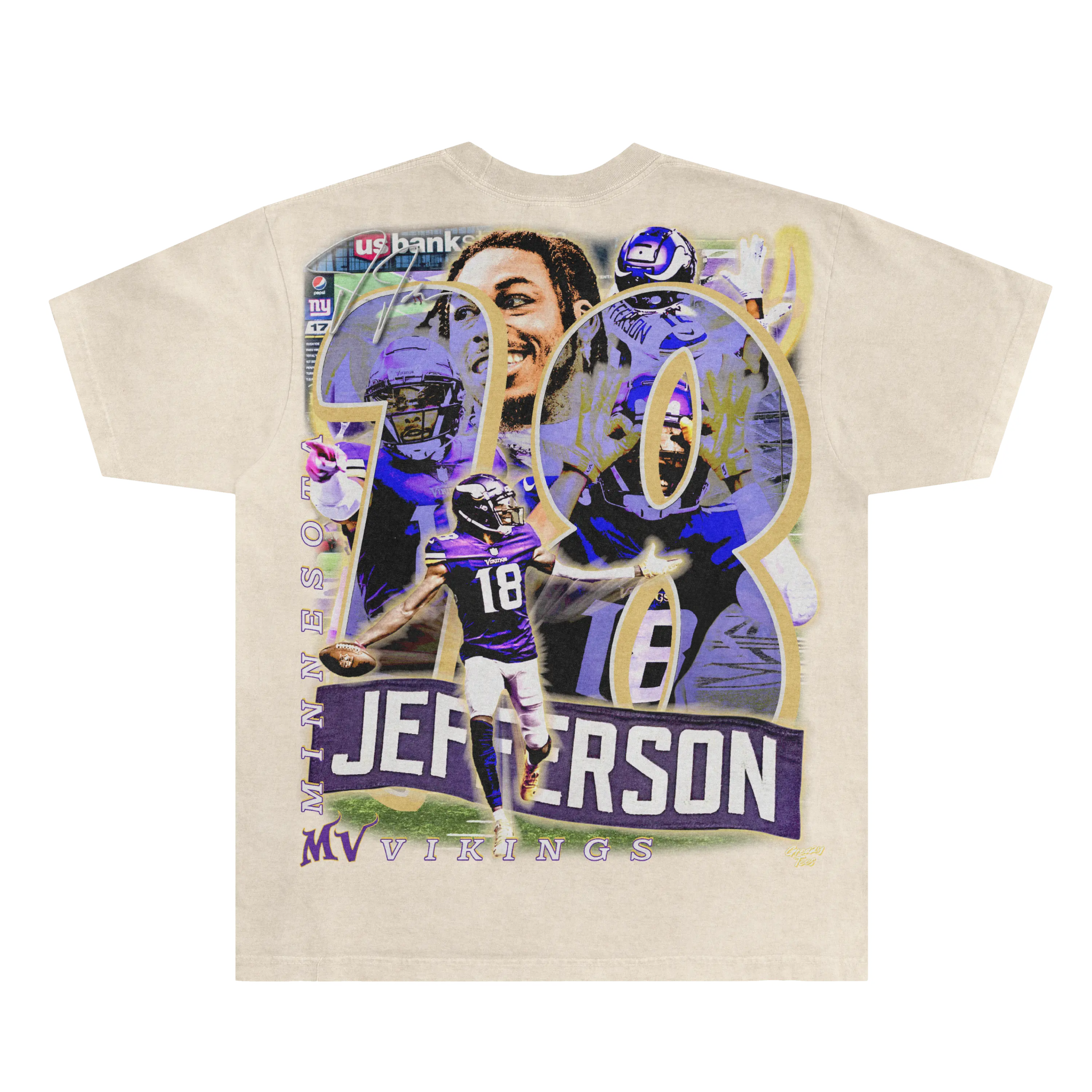 Justin Jefferson Vikings Tee - Greazy Tees