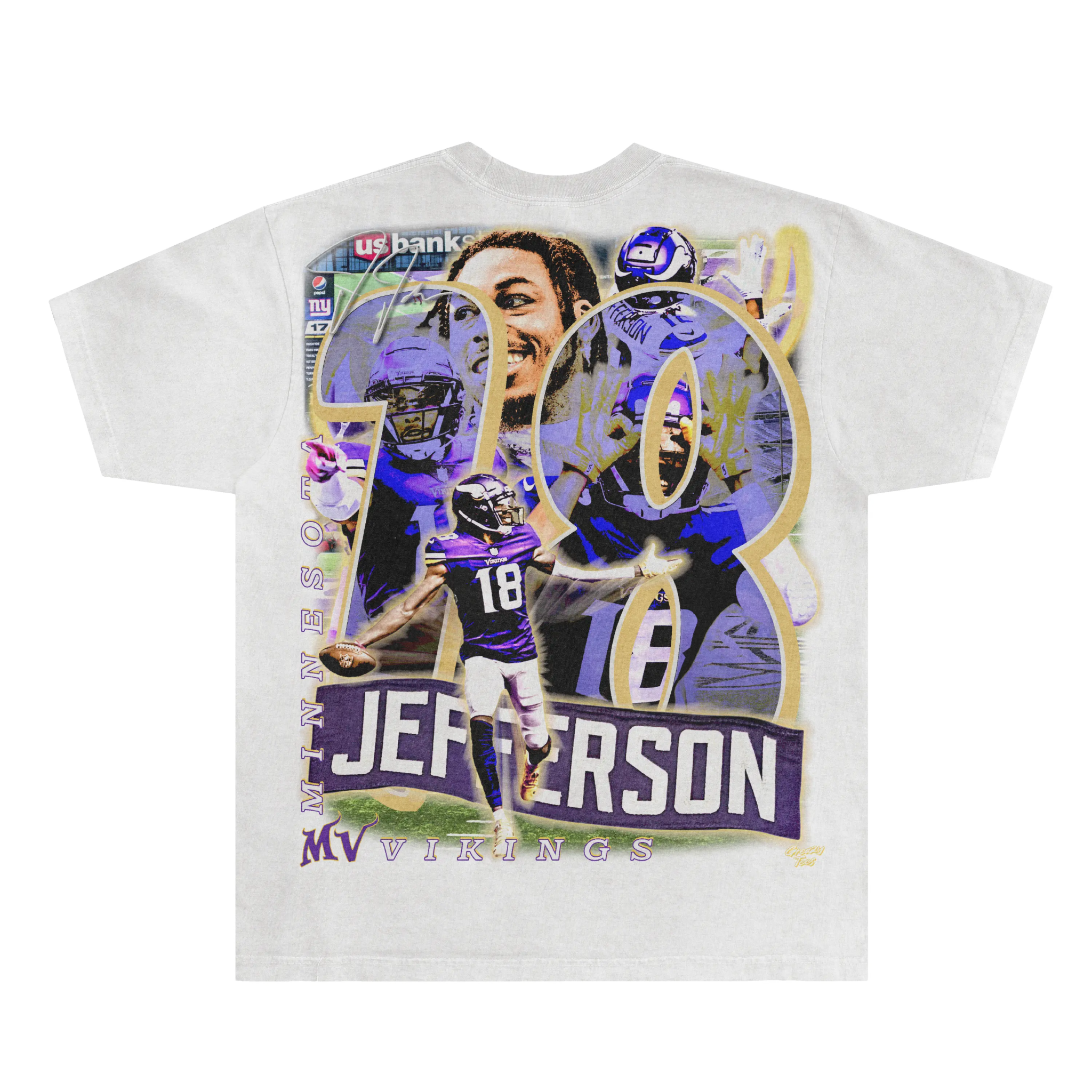 Justin Jefferson Vikings Tee - Greazy Tees