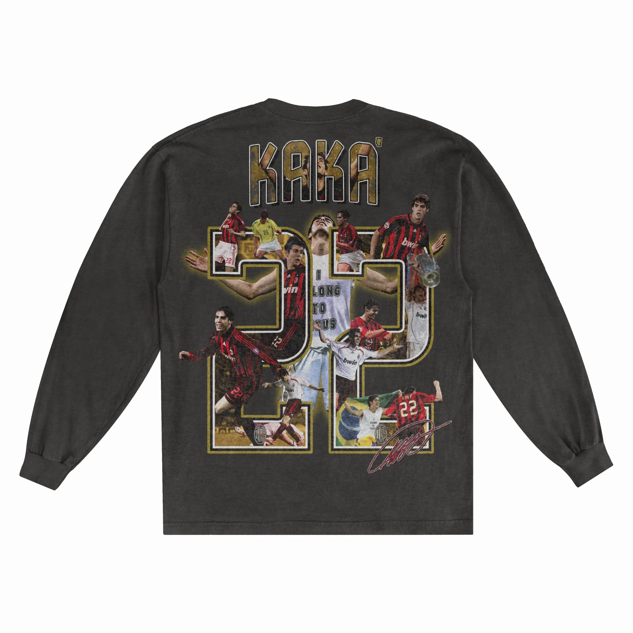 Kaká AC Milan Classic Long Sleeved Tee - Greazy Tees