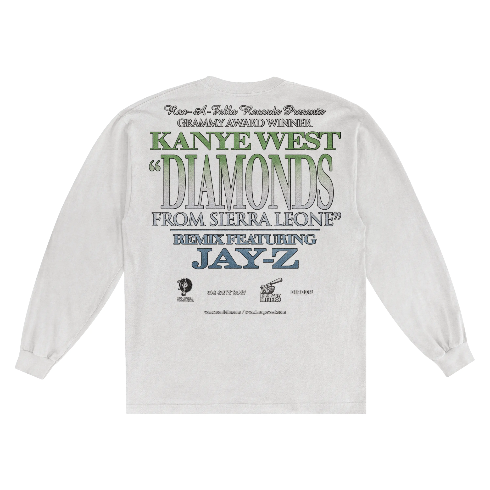 Kanye West Diamonds Long Sleeved Tee - Greazy Tees