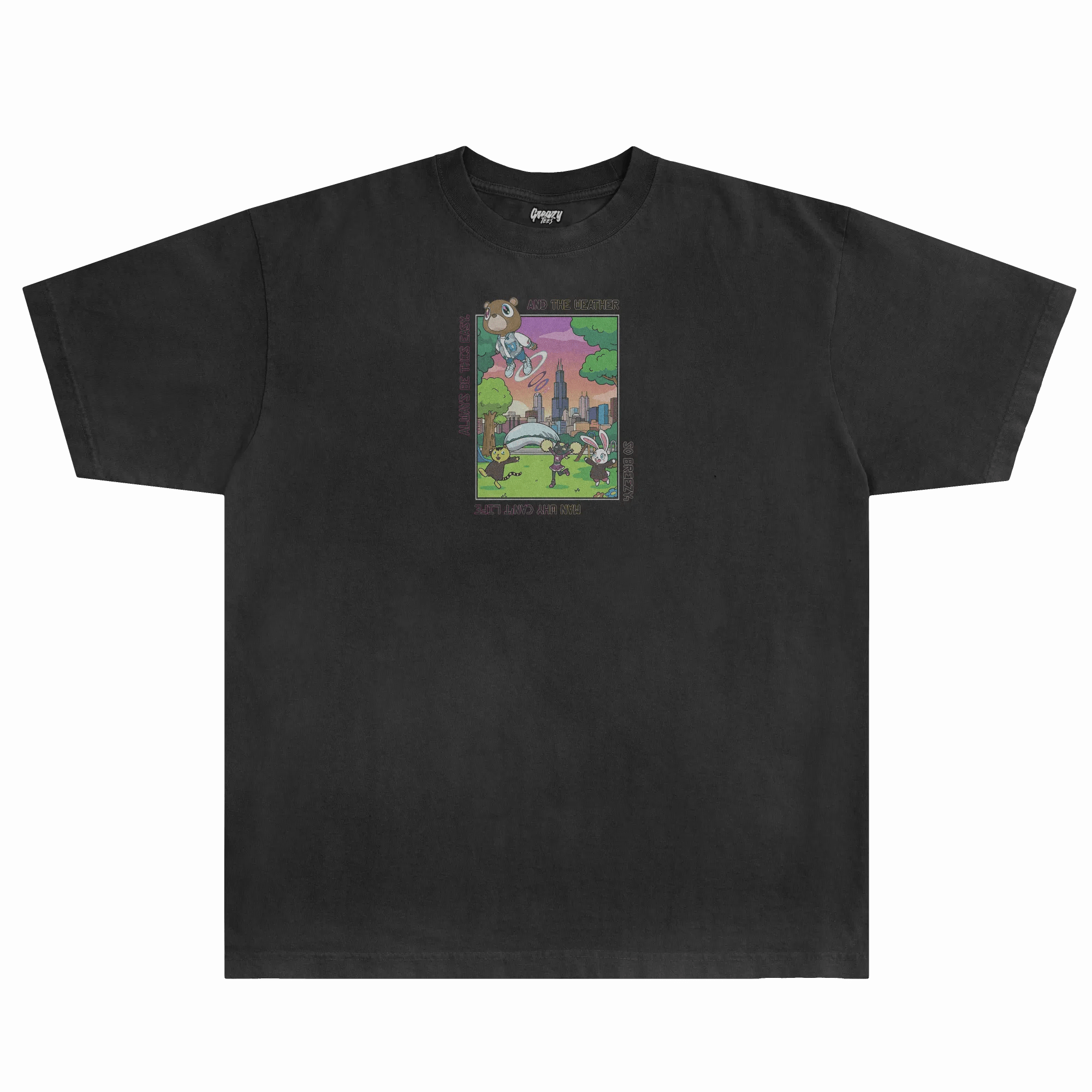 Kanye West Flashing Lights Tee - Greazy Tees